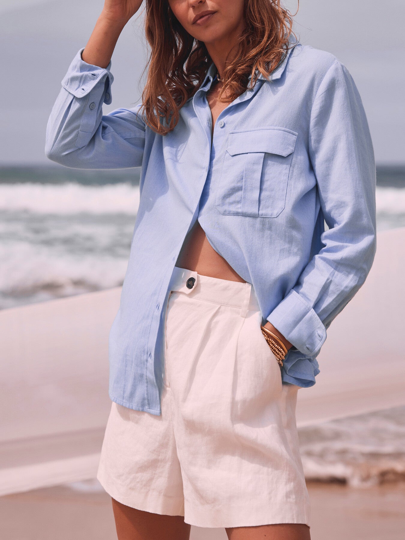 Chambray Oversized Shirt
