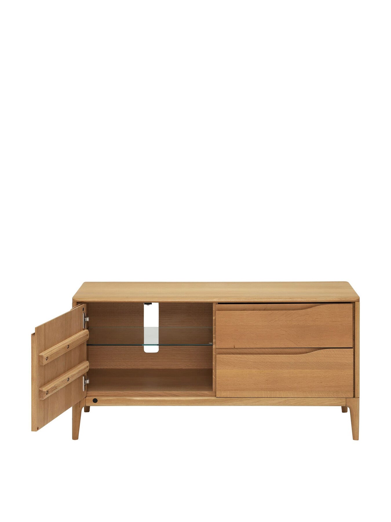 Neutral Romana Oak Wood TV Unit