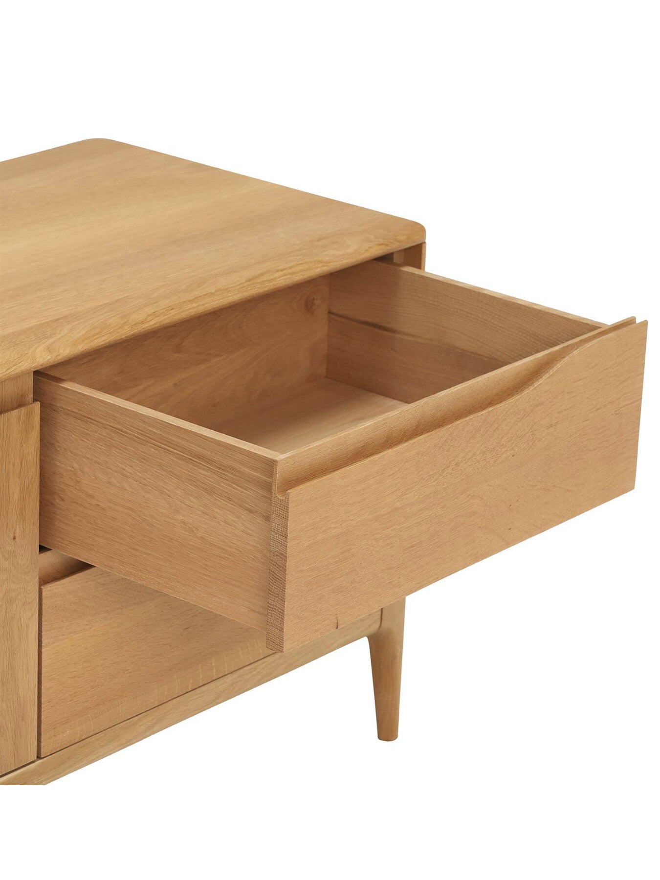 Neutral Romana Oak Wood TV Unit