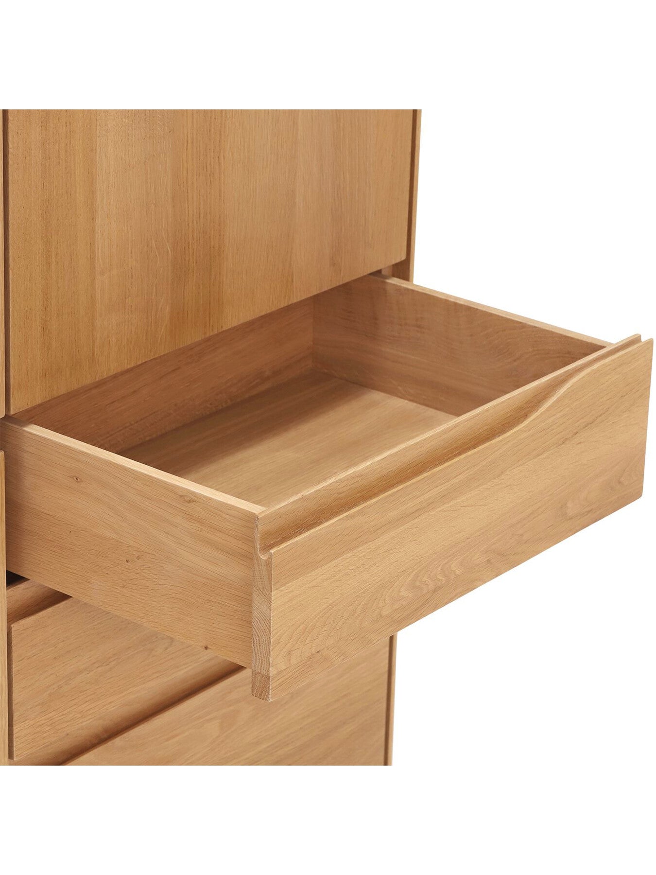 Neutral Romana Oak Wood 3 Door 3 Drawer Large Highboard