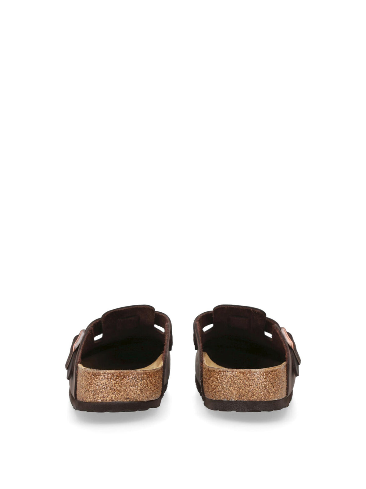 Boston Oiled Leather Clogs Brown