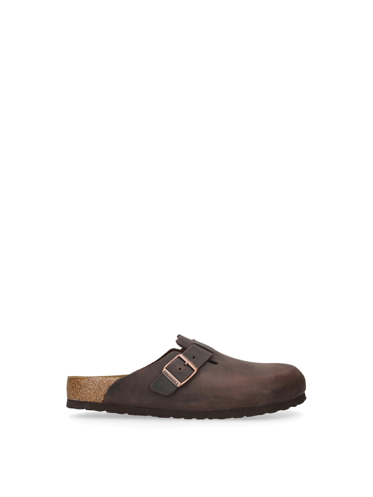 Boston Oiled Leather Clogs Brown