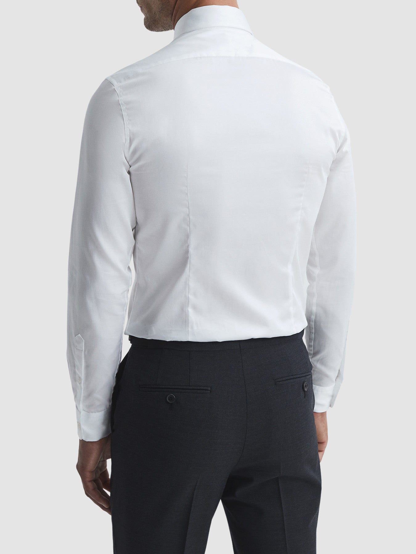 Remote Cotton Satin Slim Fit Shirt