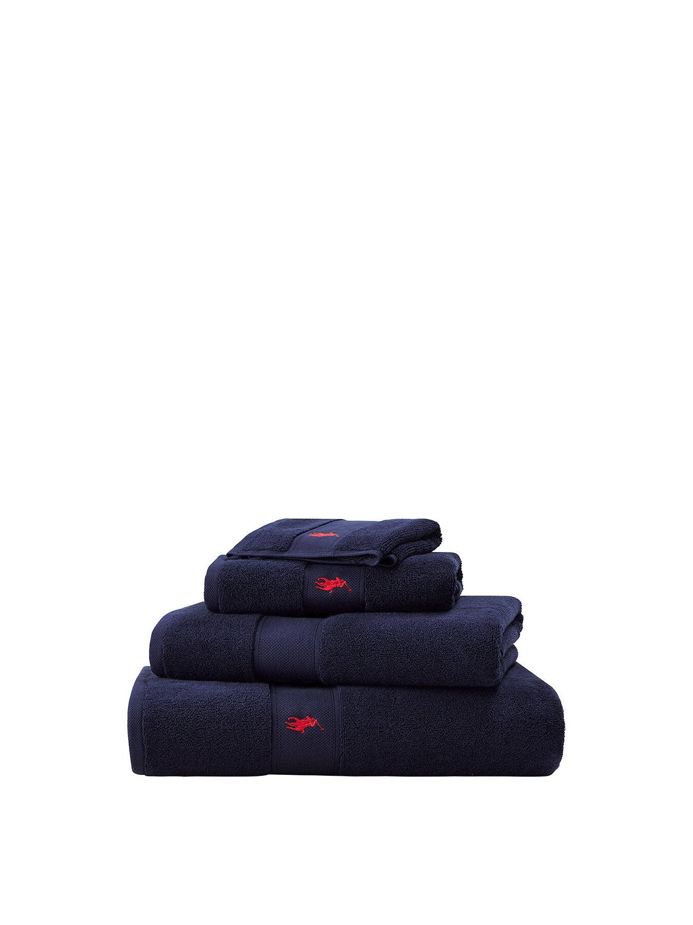 Polo Player Guest Towel Navy