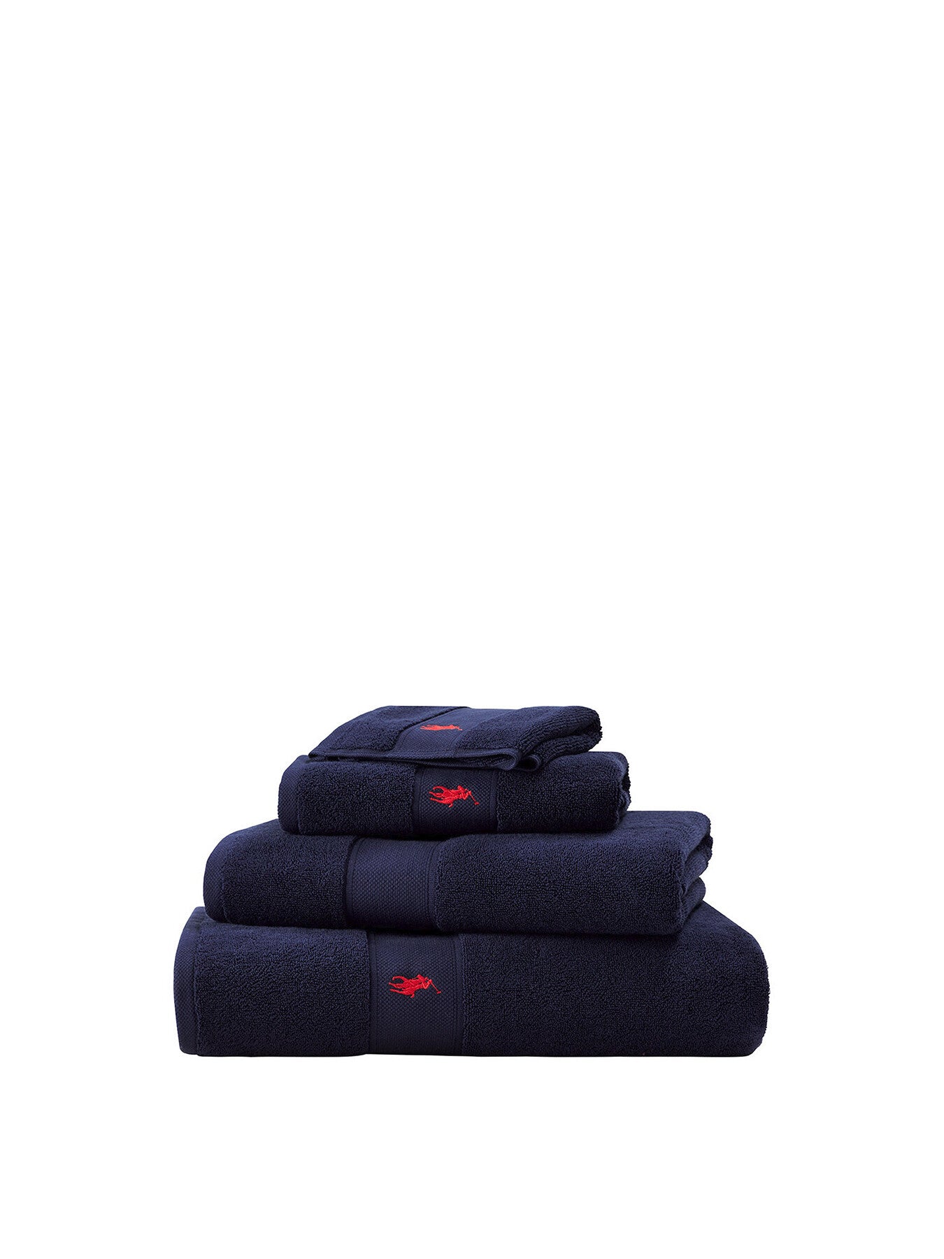 Polo Player Hand Towel Navy