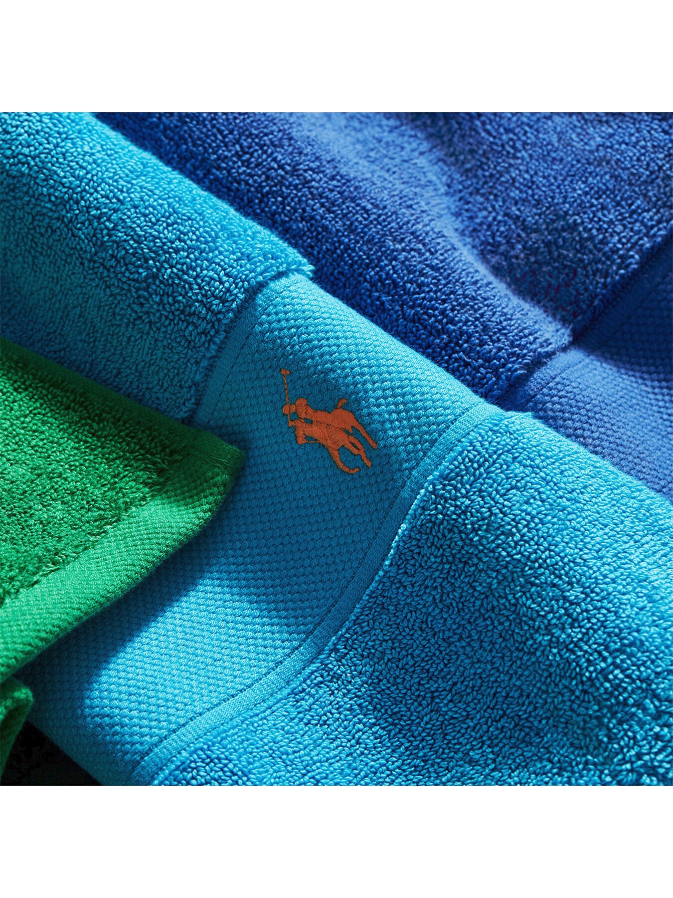 Polo Player Face Cloth Cove Blue