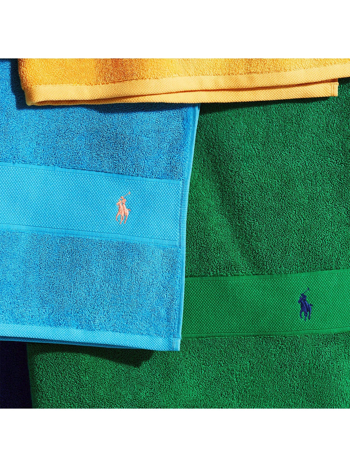 Polo Player Hand Towel Cove Blue