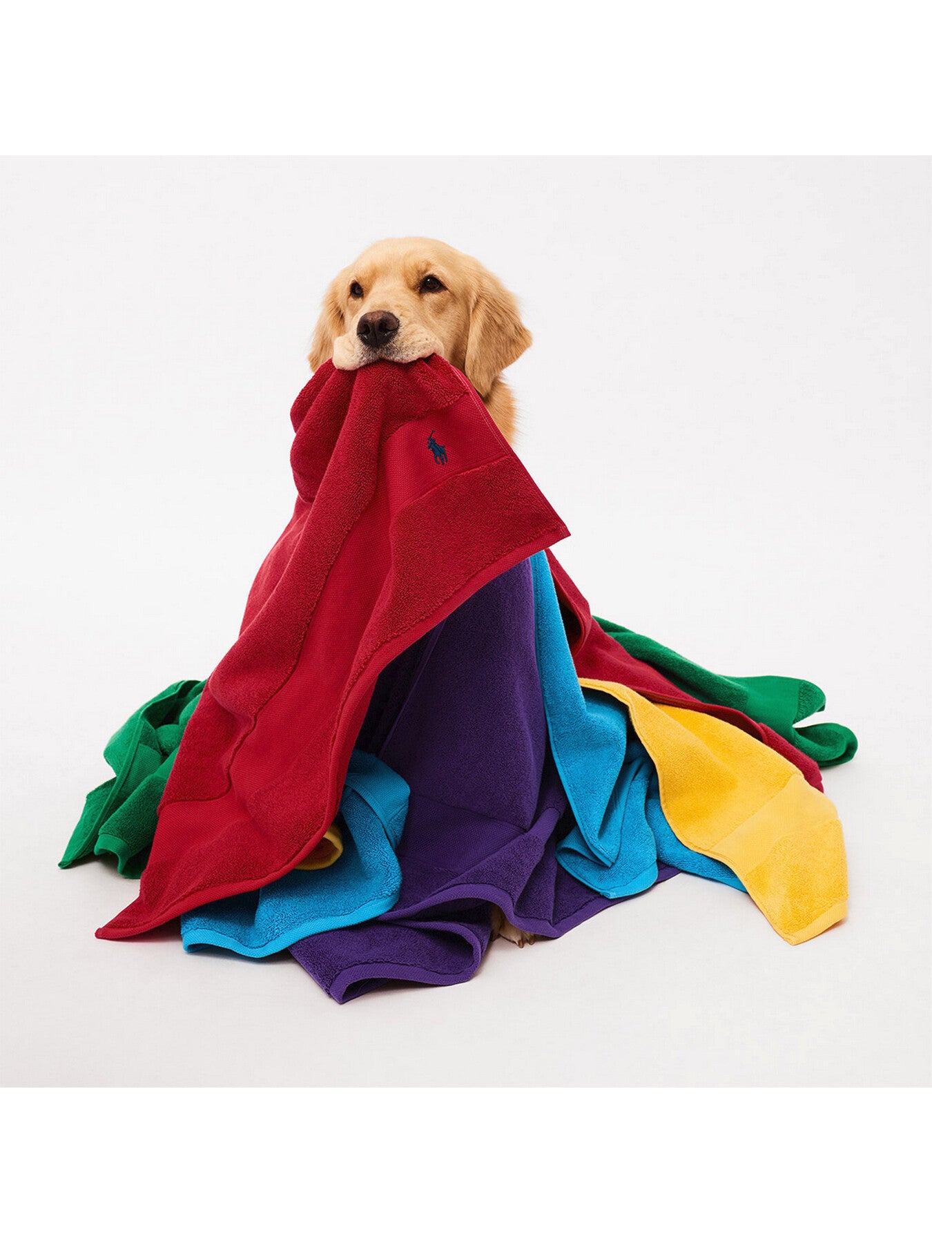 Polo Player Guest Towel Red