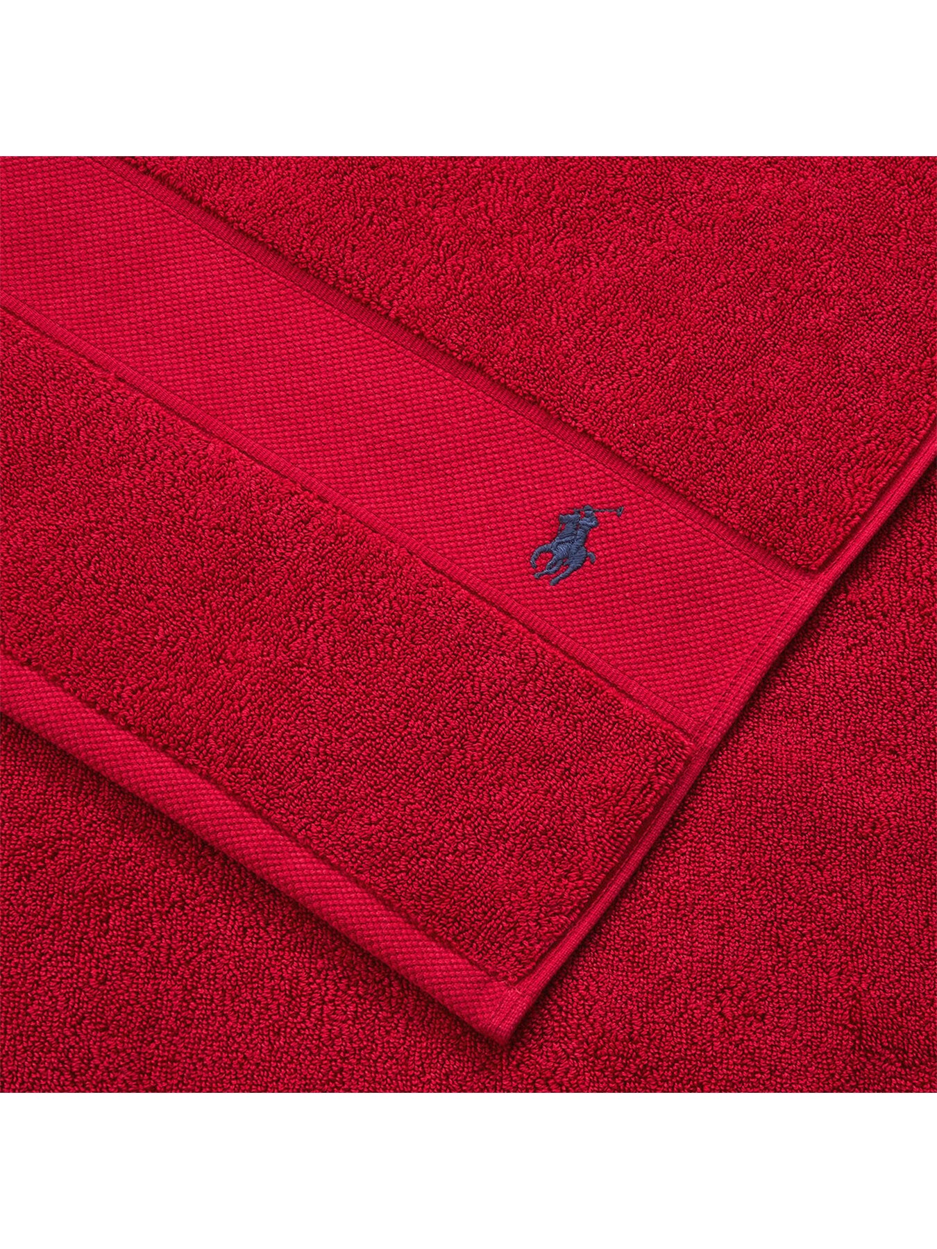Polo Player Bath Sheet Red