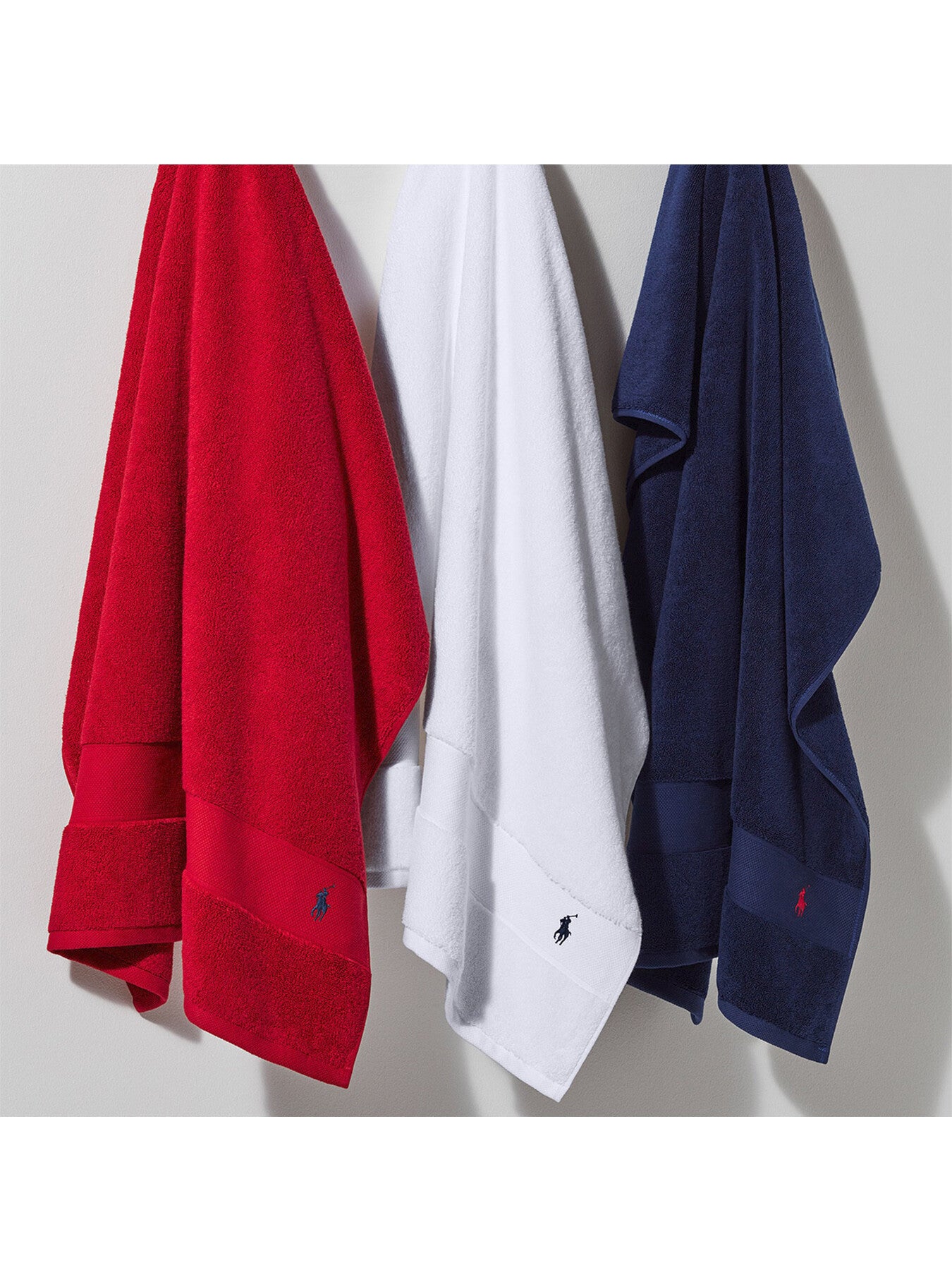 Polo Player Bath Sheet Red