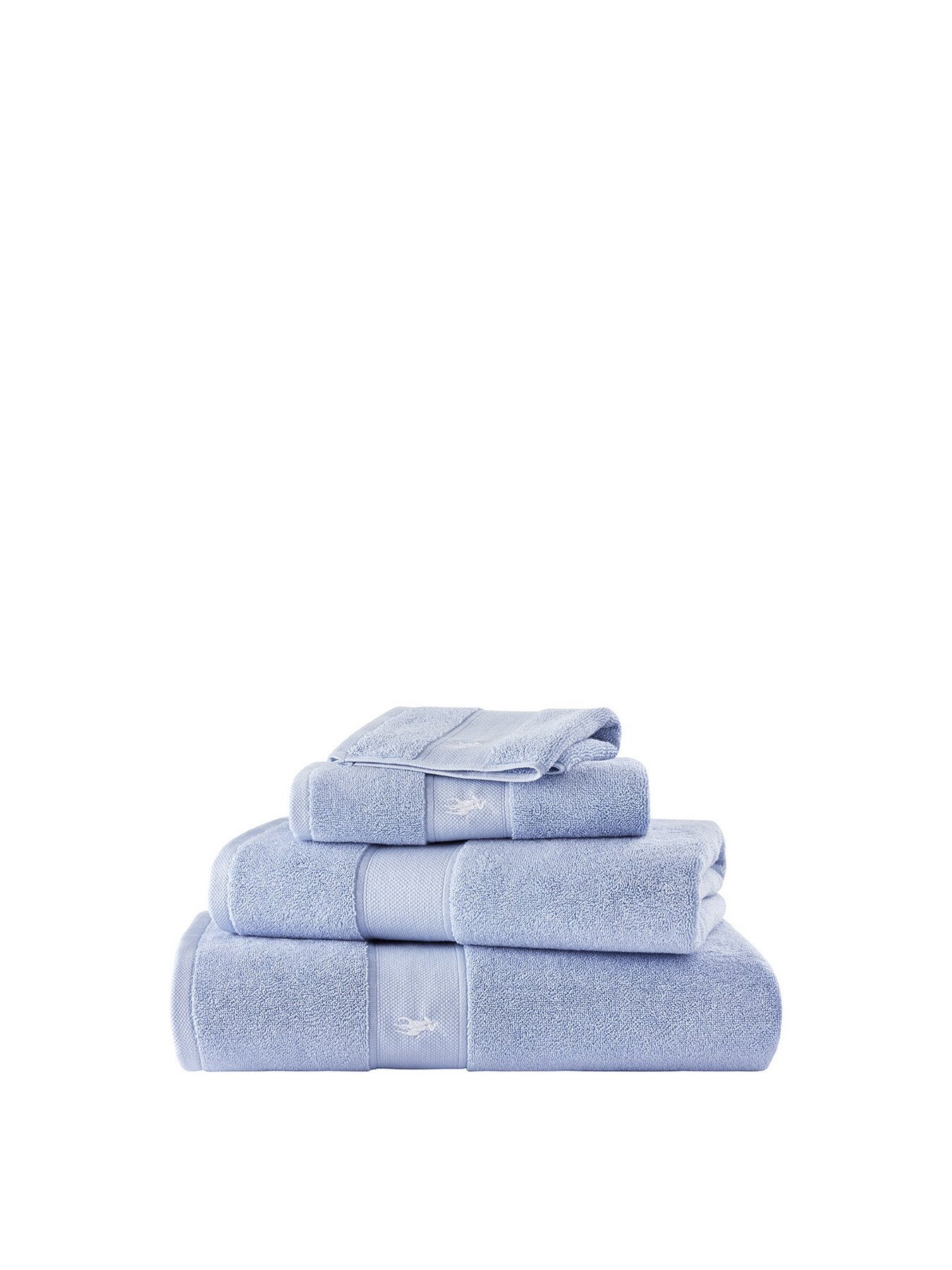 Polo Player Face Cloth Blue