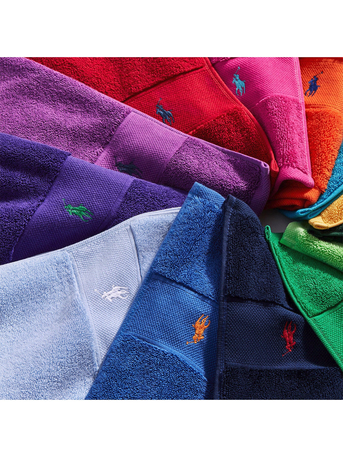 Polo Player Face Cloth Blue