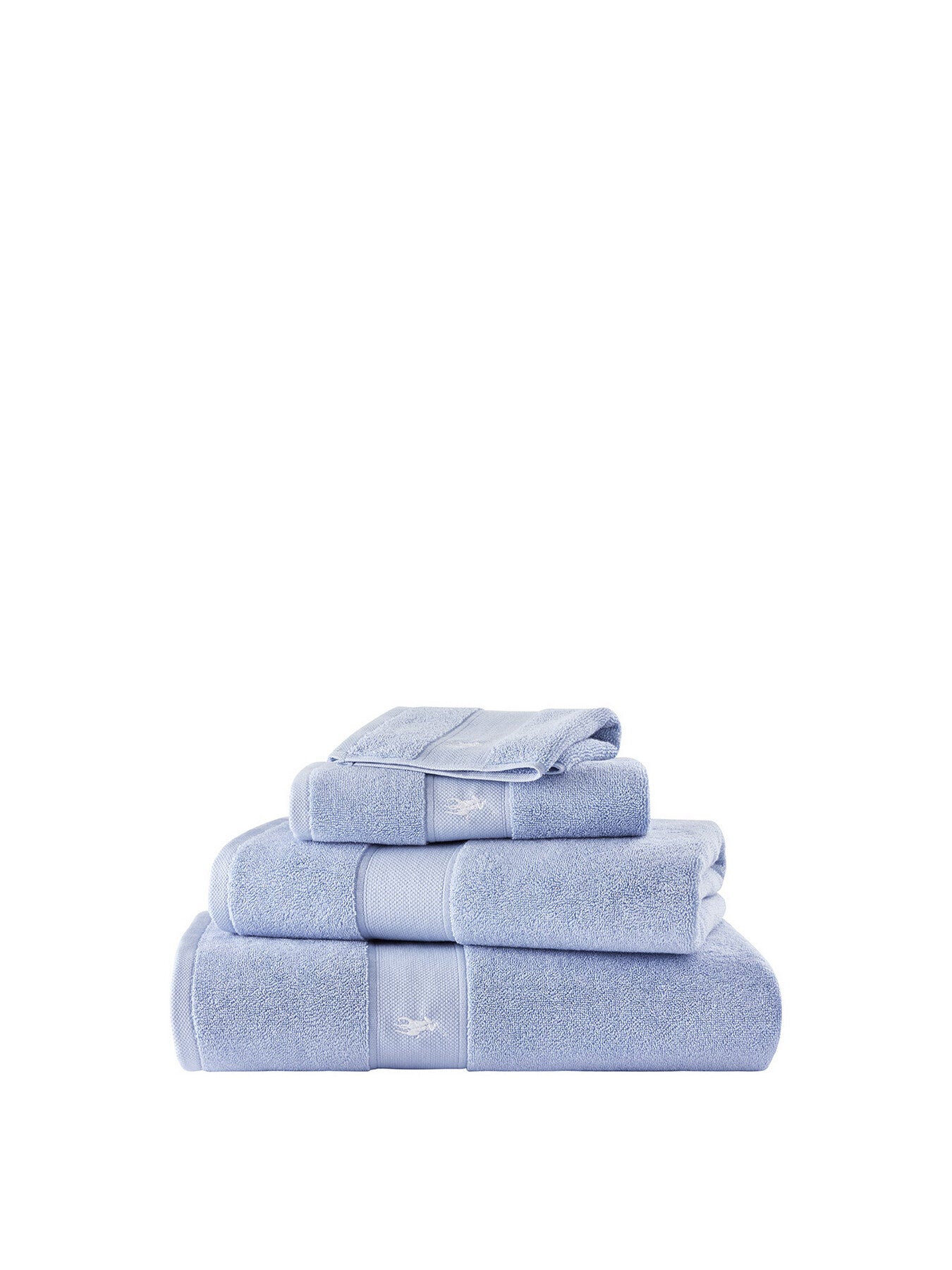 Polo Player Hand Towel Blue