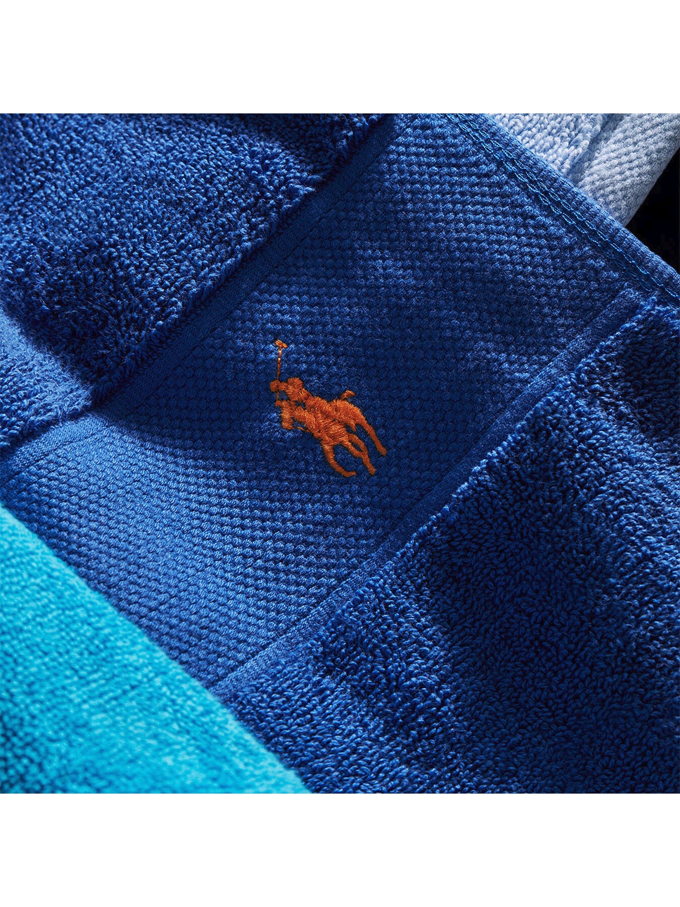 Polo Player Bath Sheet Iris Blue