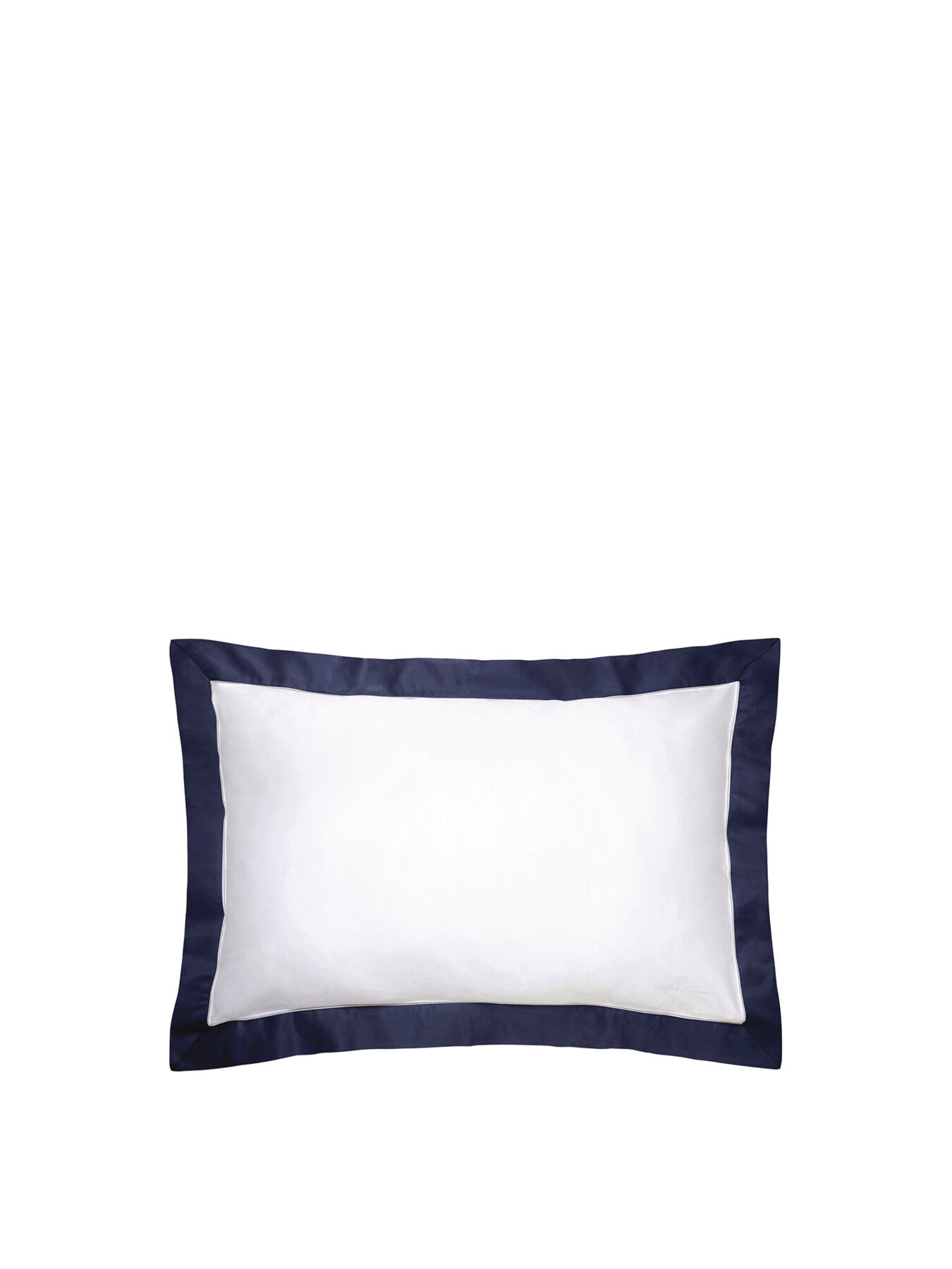 Langdon Oxford Pillowcase White/Navy