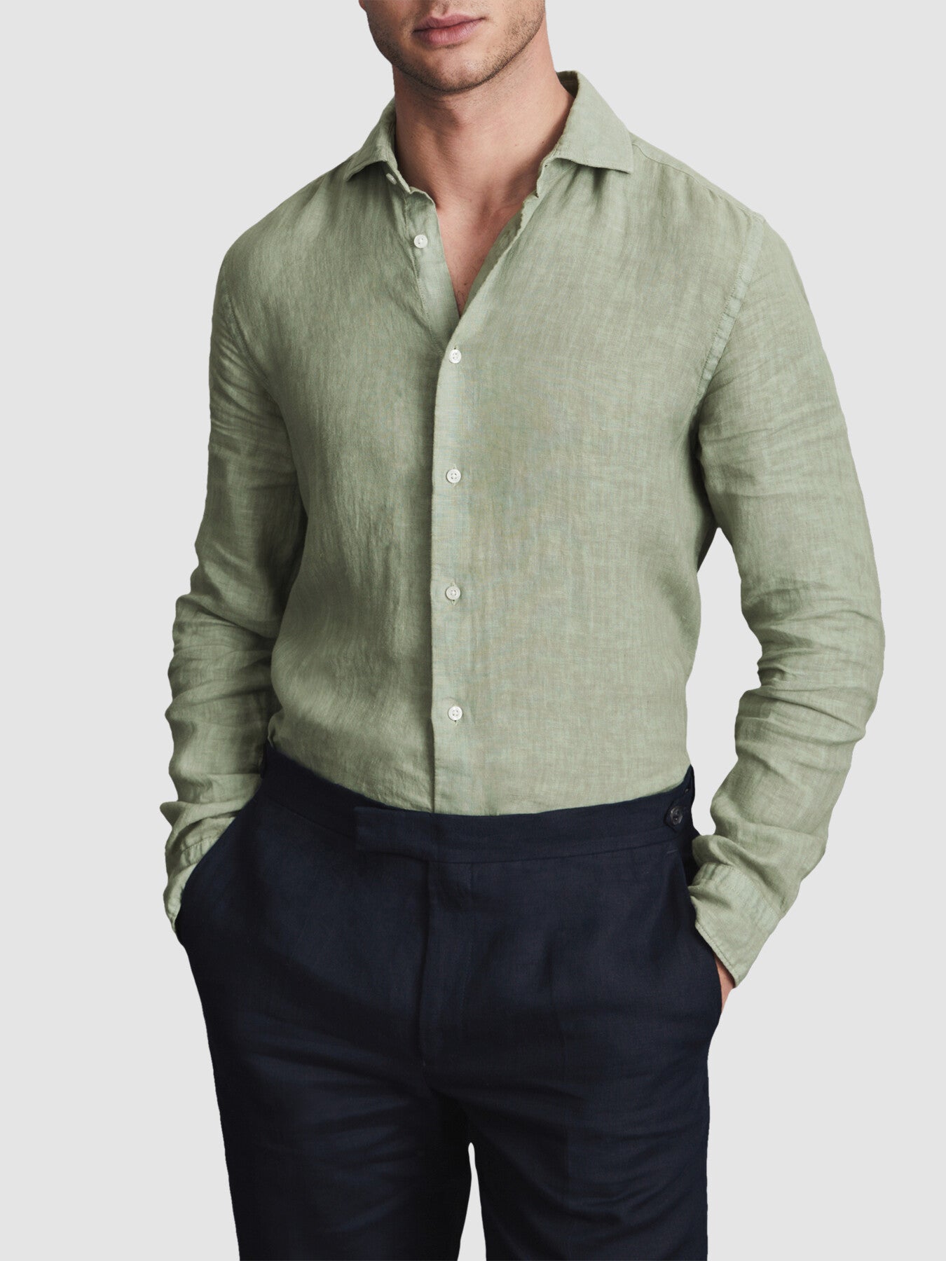 Ruban Linen Button-Through Shirt