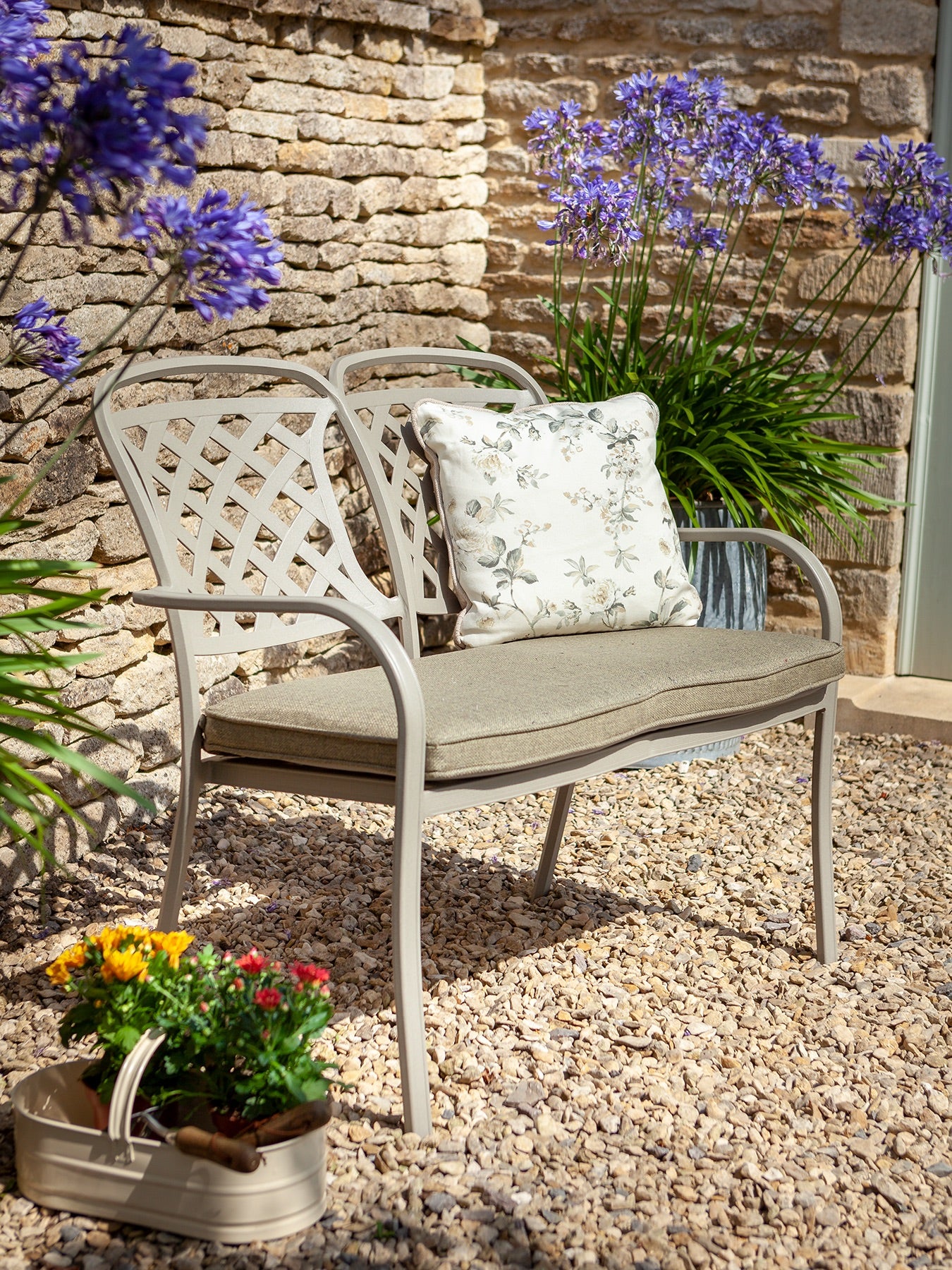 Berkeley High Back Bench with Cushion