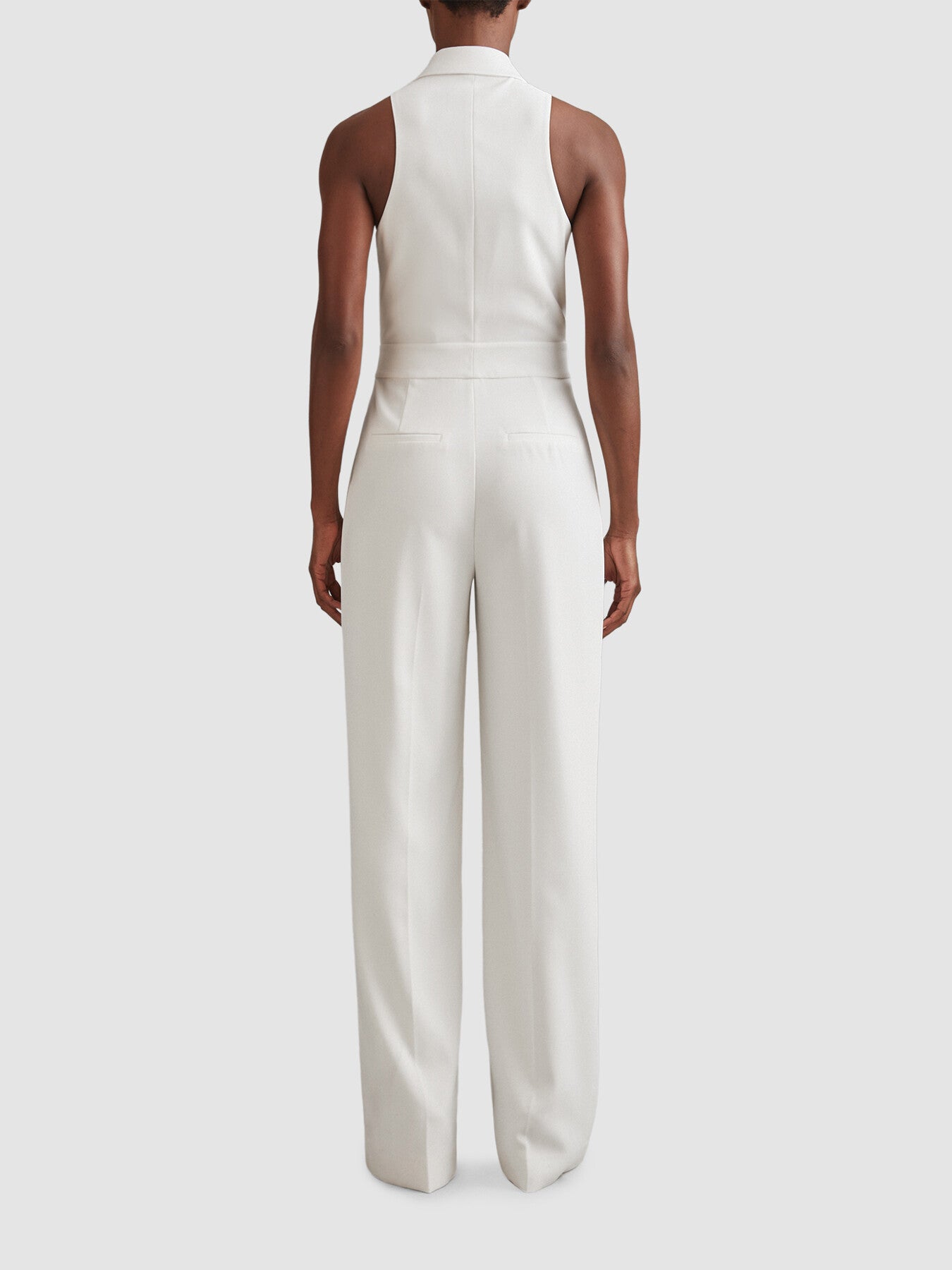 Lainey Double Breasted Satin Tux Jumpsuit