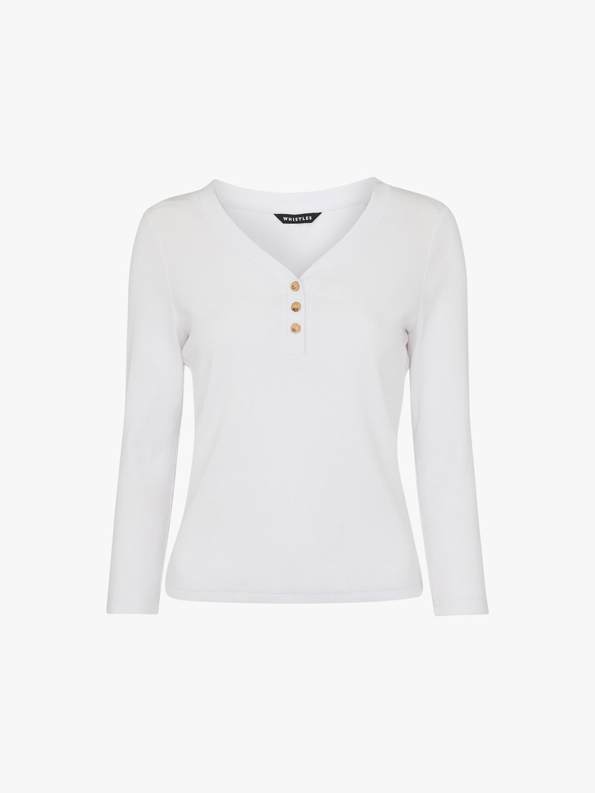 Paiton Ribbed Button Front Top