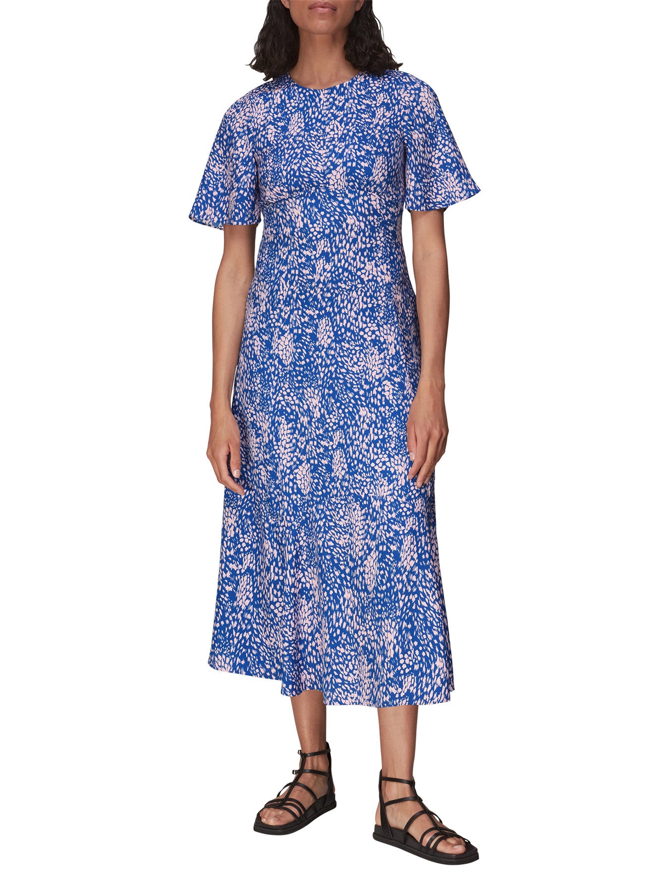 Lively Animal Print Midi Dress