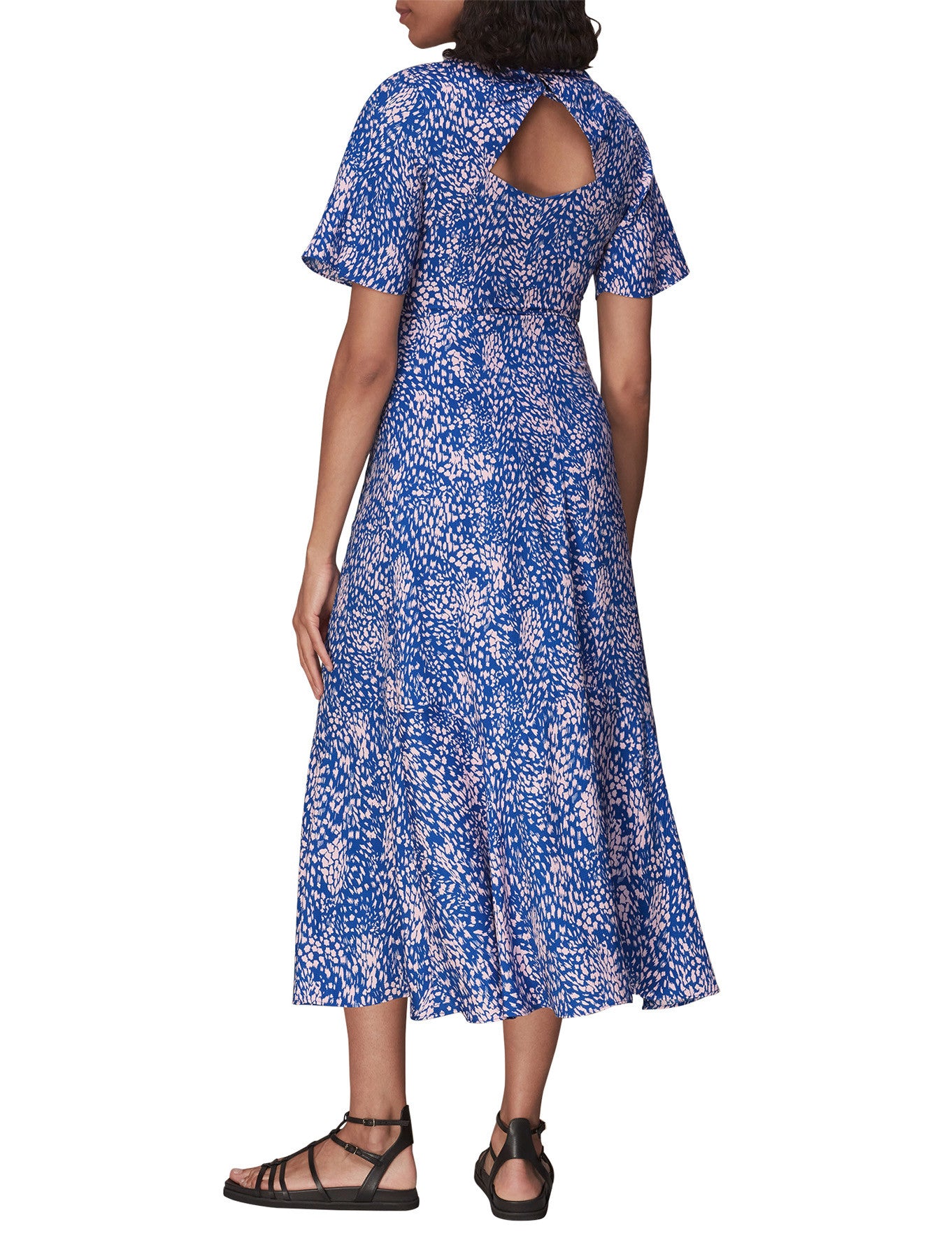 Lively Animal Print Midi Dress