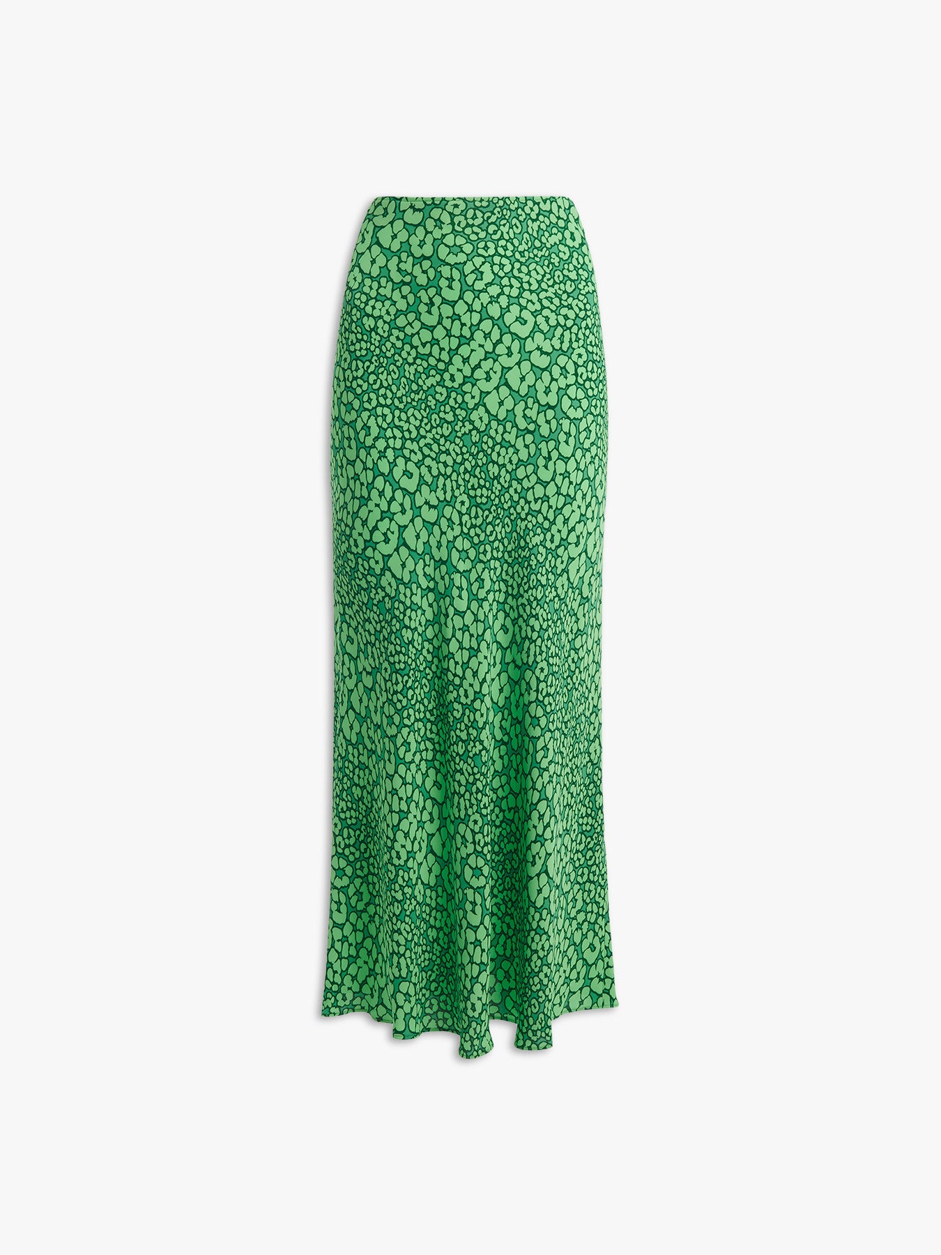 Leopard Petals Bias Cut Skirt