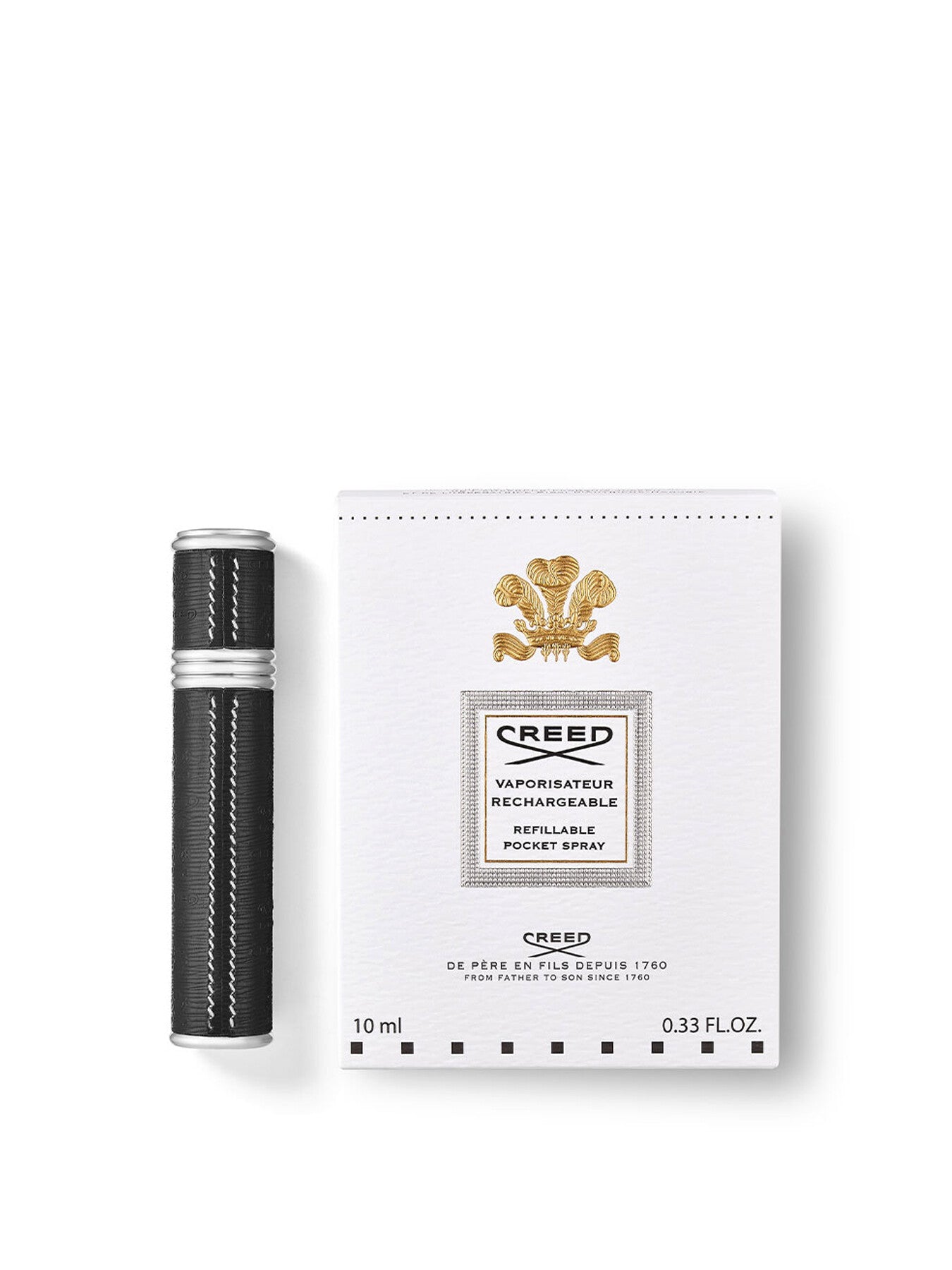 Travel Atomiser SilverBlack 10ml