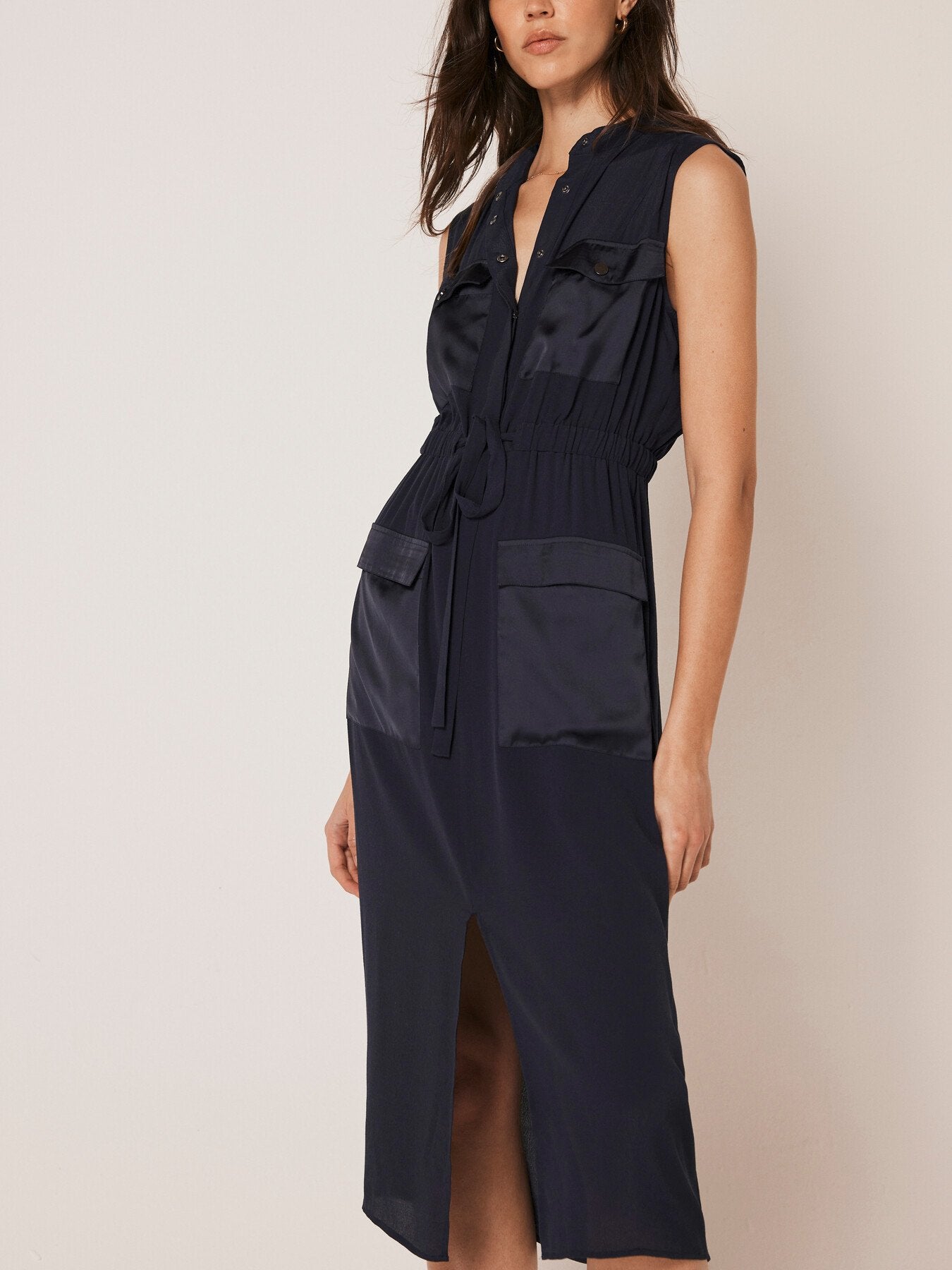 Utility Midi Shirt Dress