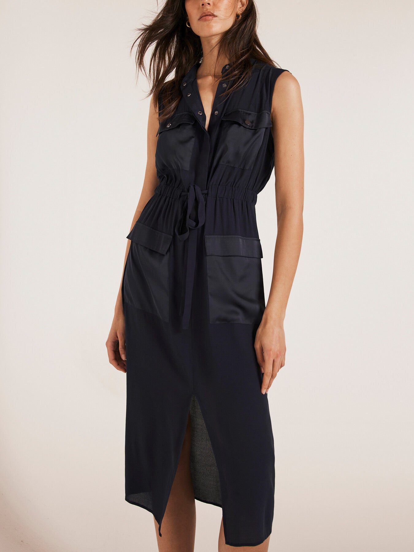 Utility Midi Shirt Dress