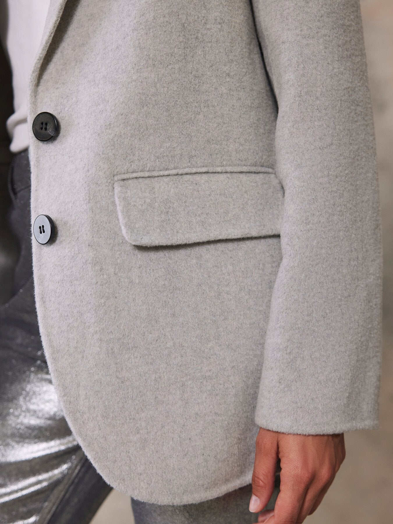Light Wool Blend Blazer