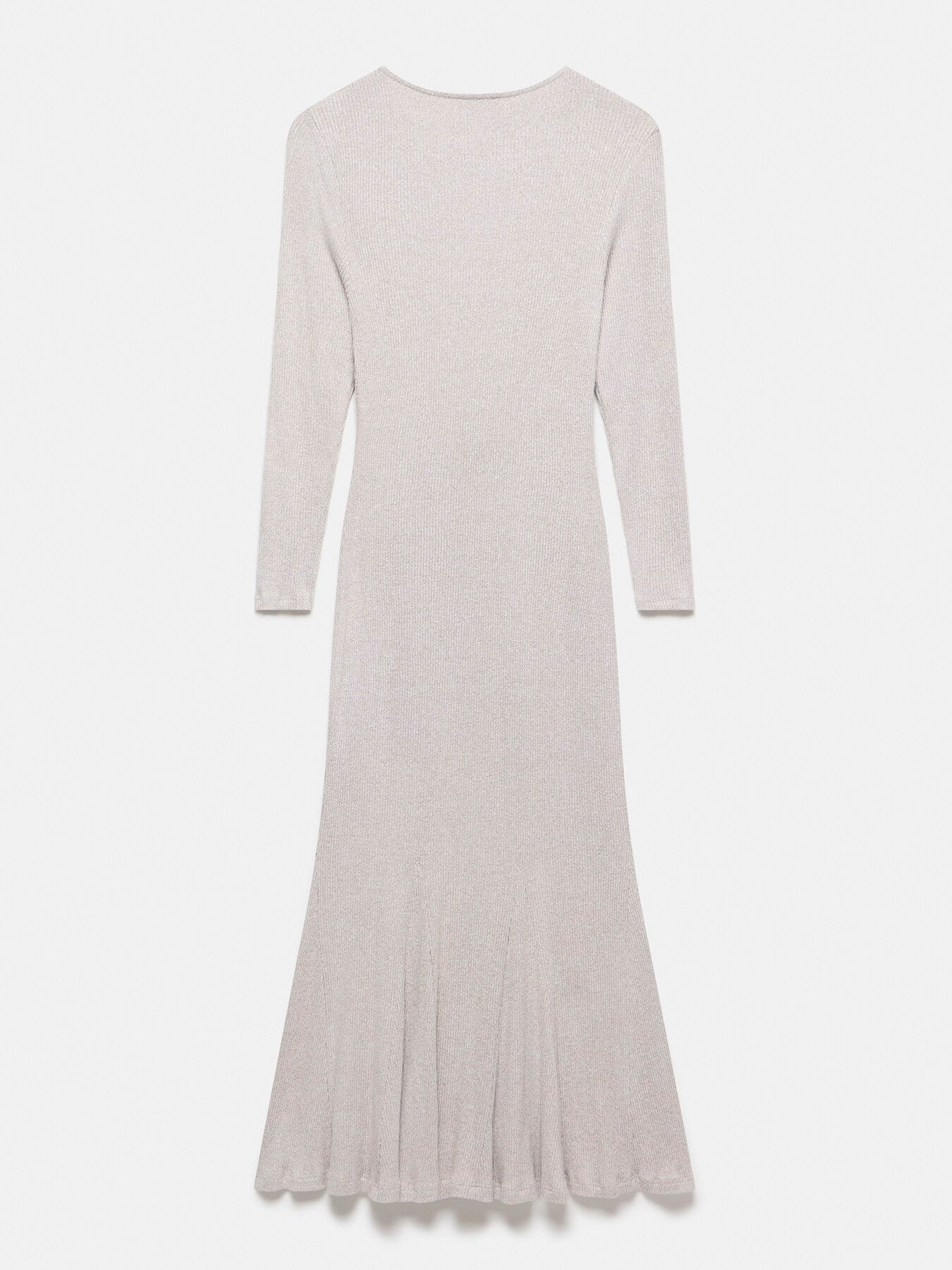 Cosy Ribbed Jersey Midi Dress