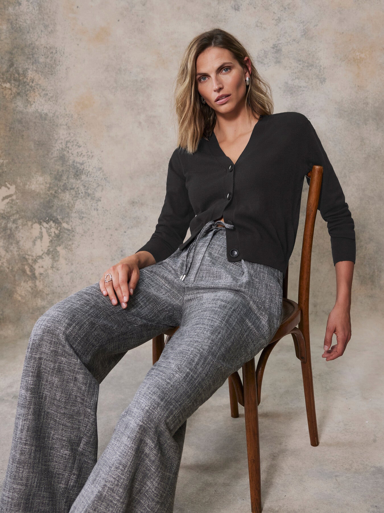 Pleated Wide Trousers