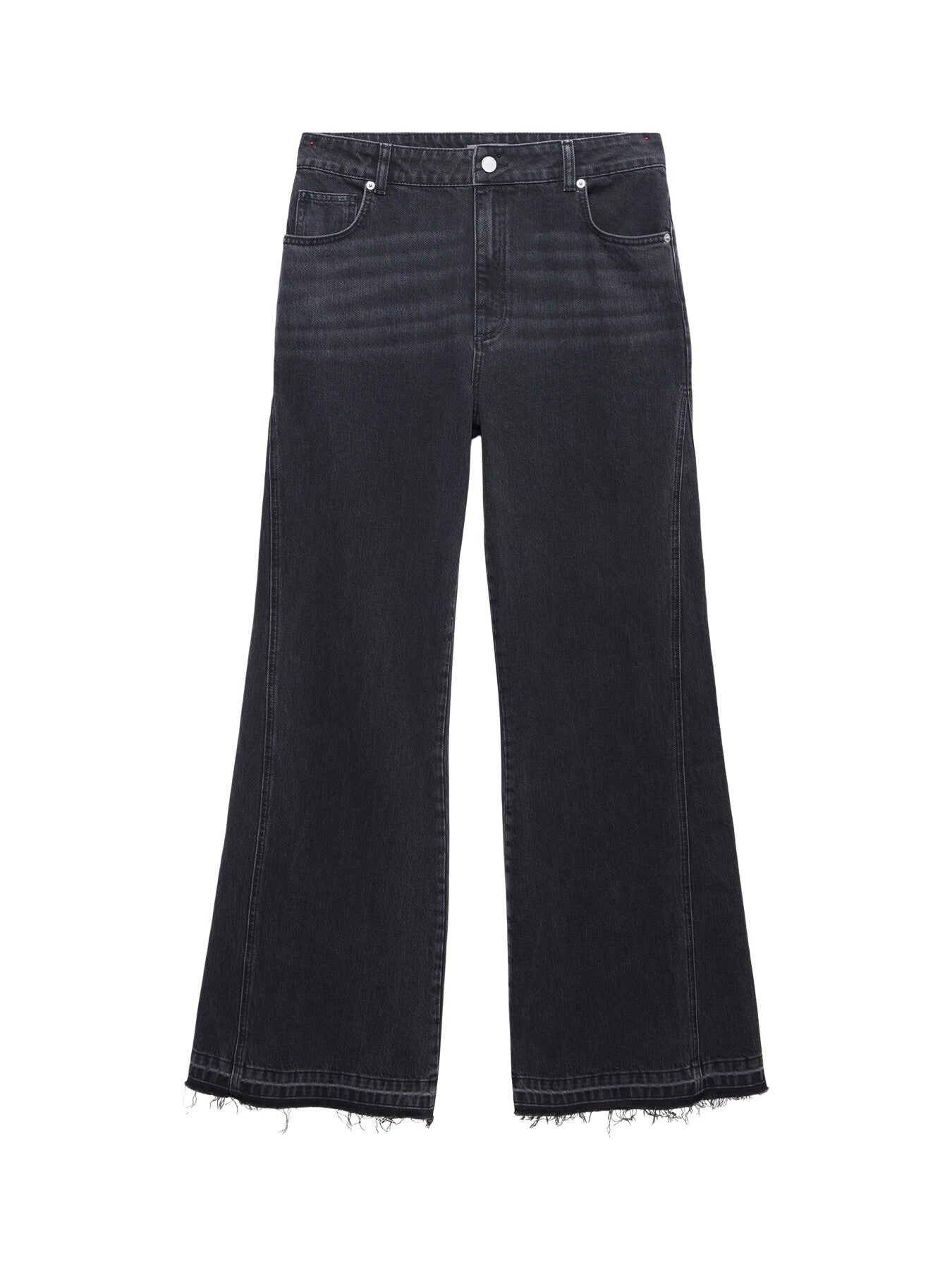 Washed Relaxed Flared Jeans
