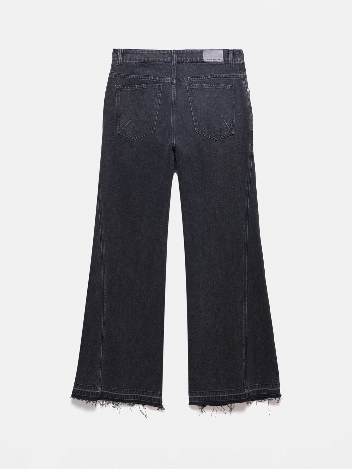 Washed Relaxed Flared Jeans
