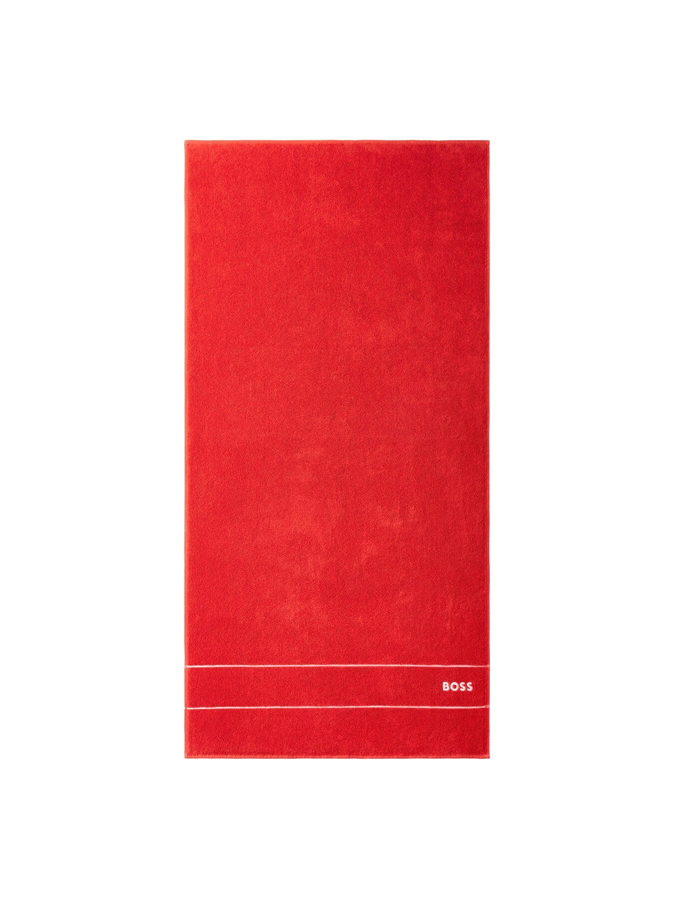 Plain Bath Towel Red