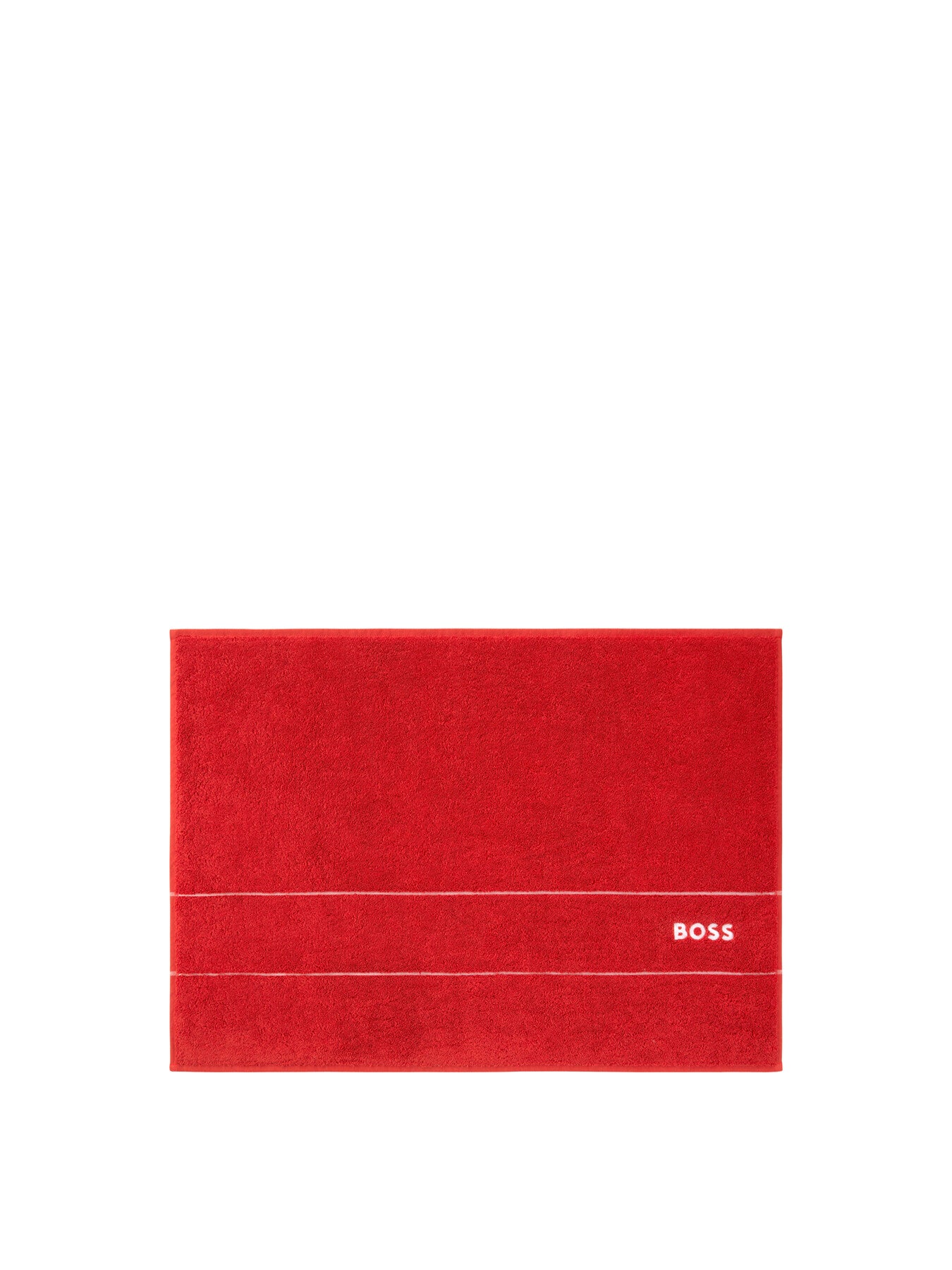 Plain Bath Mat Collection Red