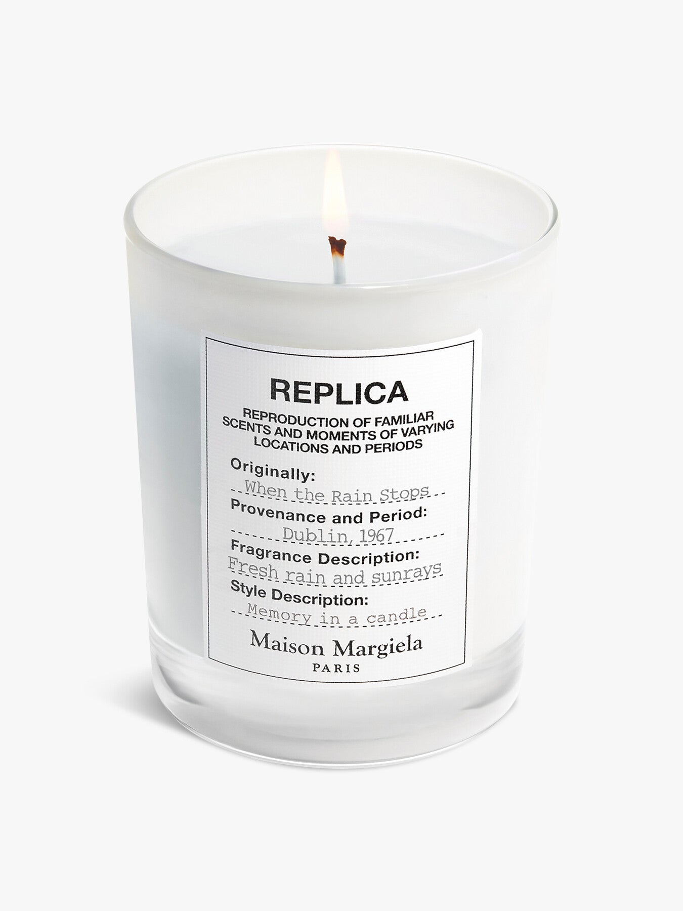 Replica When The Rain Stops Candle 165g