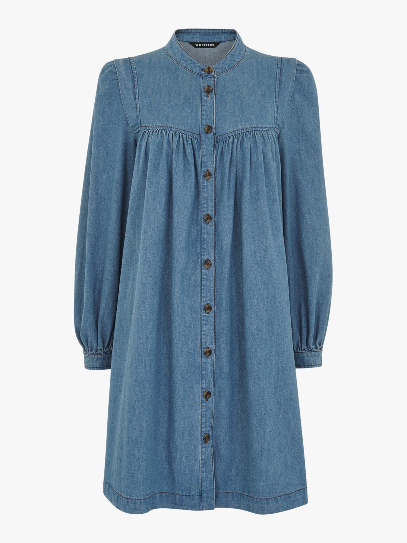 Chambray Trapeze Dress
