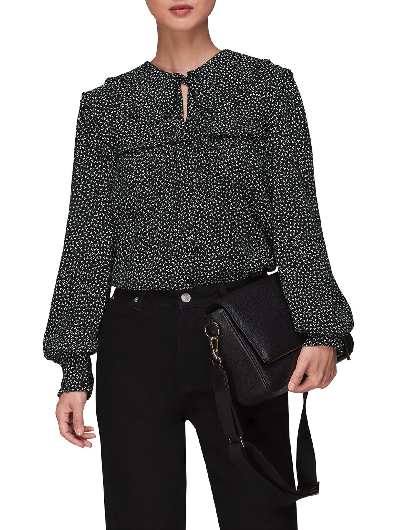 Scattered Y Saskia Collar Top