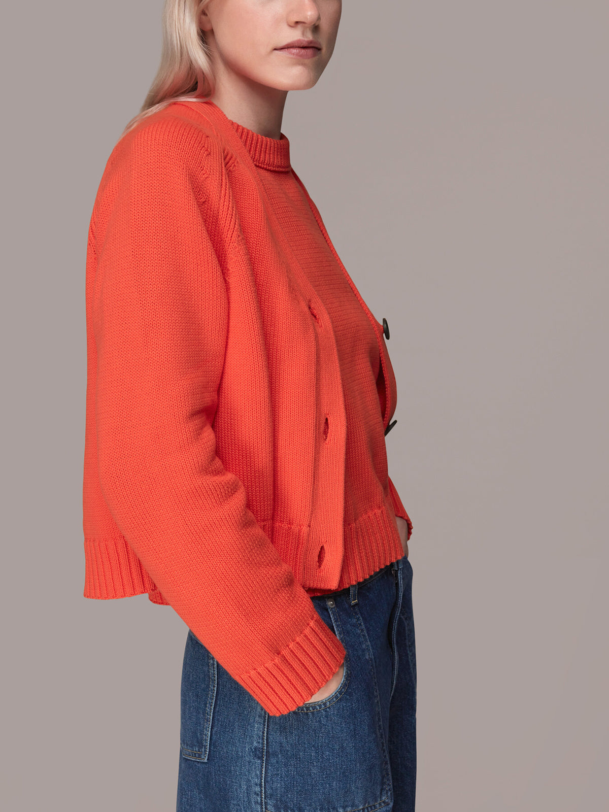 Karine Rib Detail Cardigan