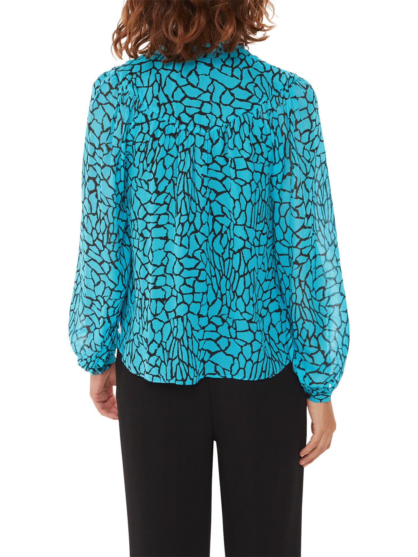 Terrazzo Button Front Blouse