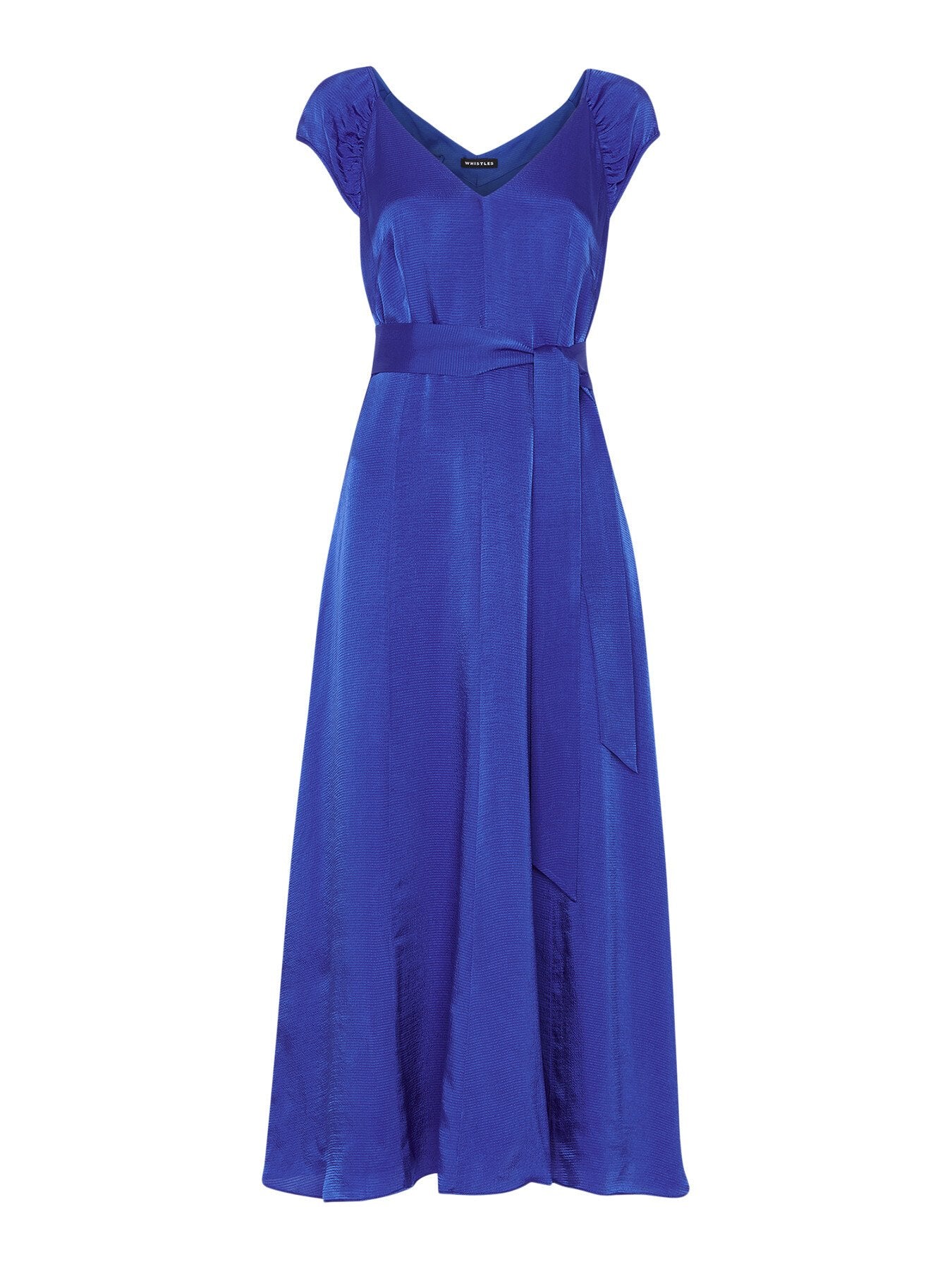 Arie Hammered Satin Midi Dress