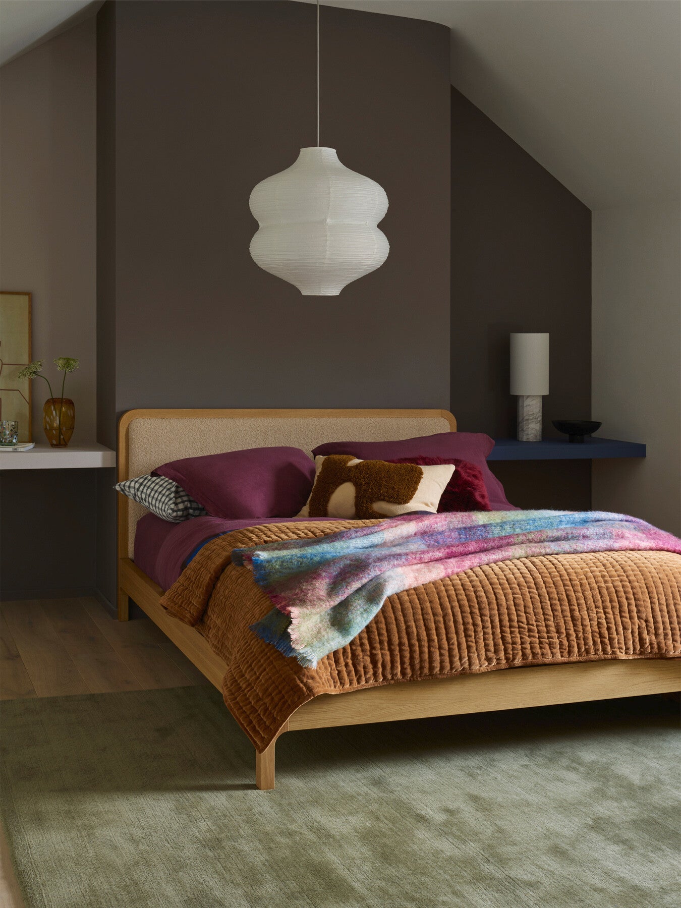 Artie King Size Bed Oak