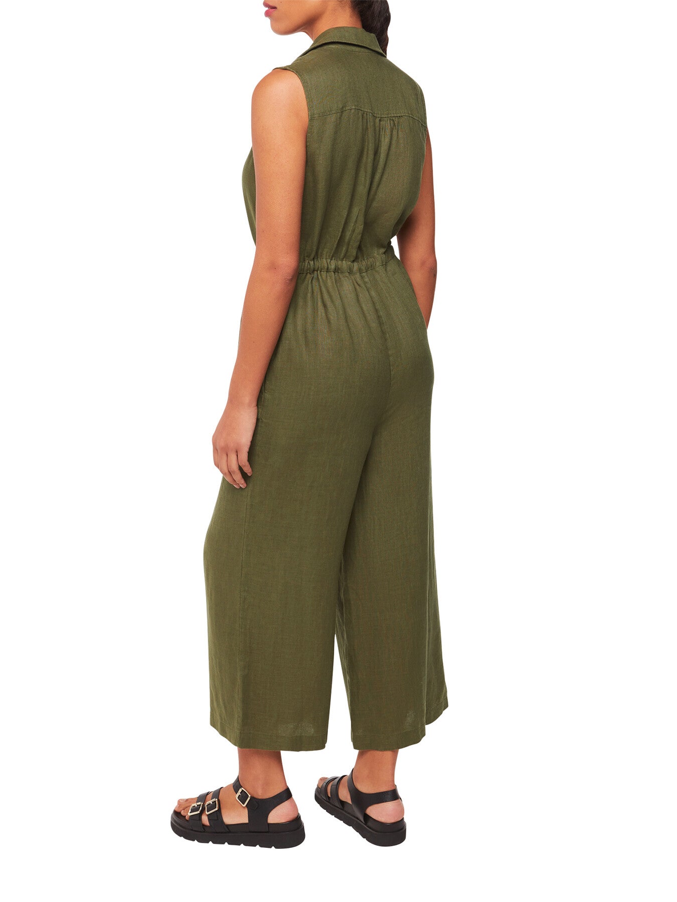 Bella Linen Wrap Jumpsuit