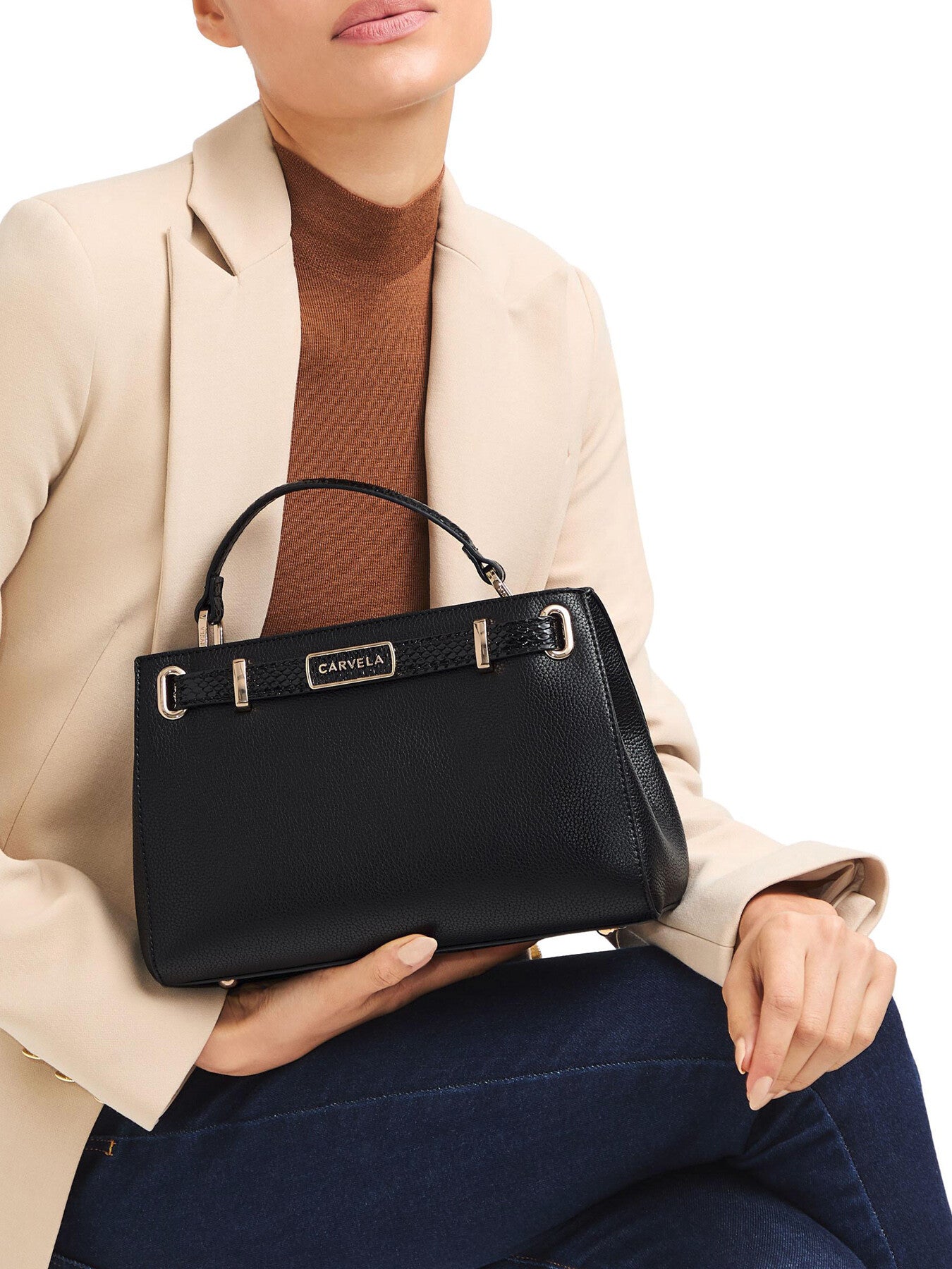 Violet Belted Midi Cross Body bag
