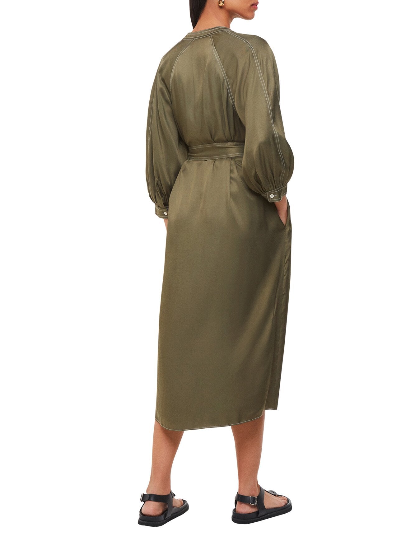 Mabel Topstitch Dress