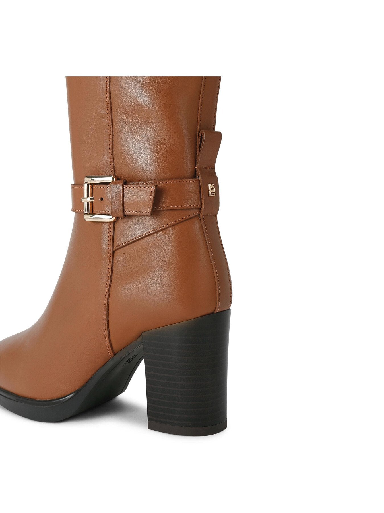 Sage Leather Knee-High Boots