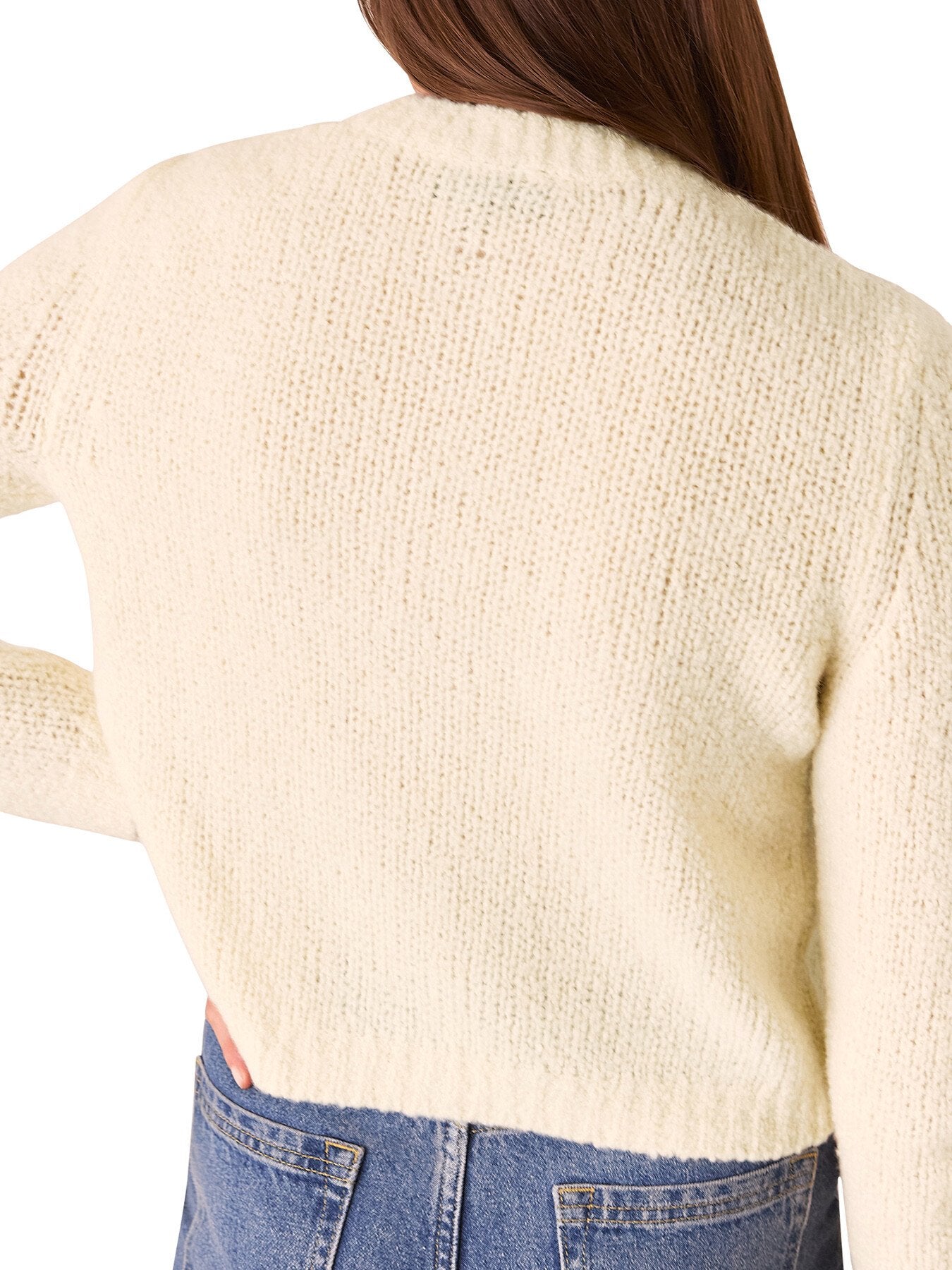 Wool Mix Textured Cardigan