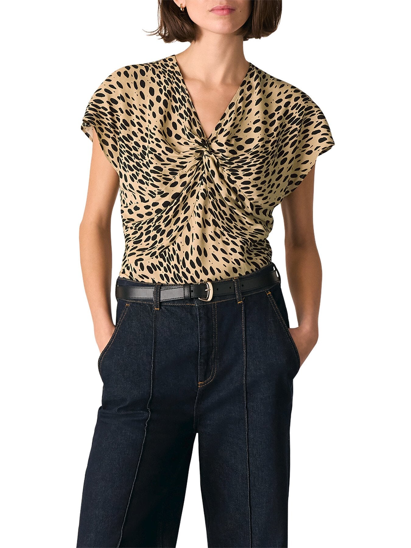 Leopard Spot Print Blouse