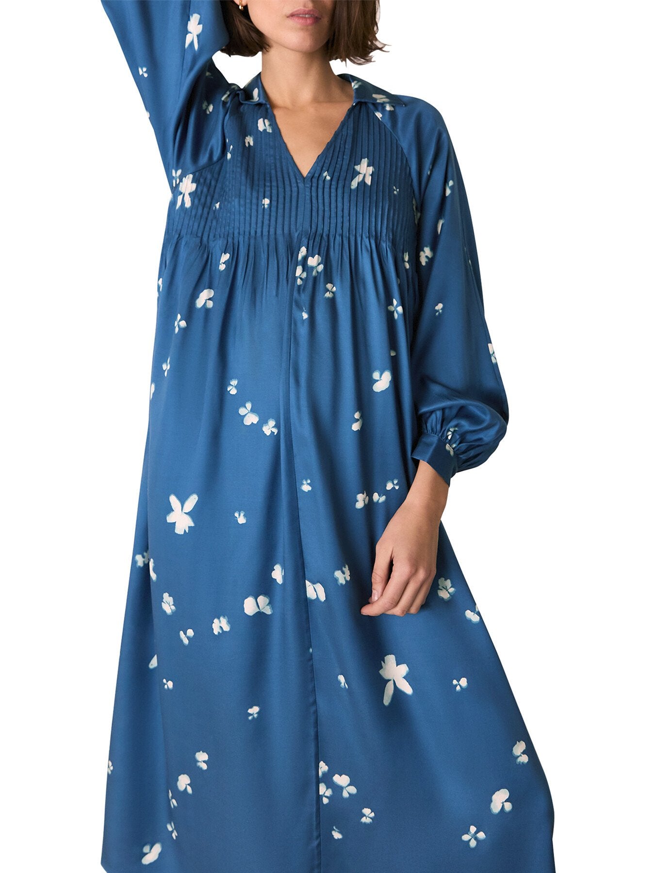 Blue/Multi Sun Bleached Floral Dress